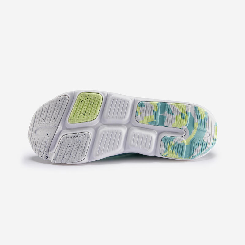 Încălțăminte sport cu bandă cu arici, respirantă Playful Summer, Turcoaz Copii