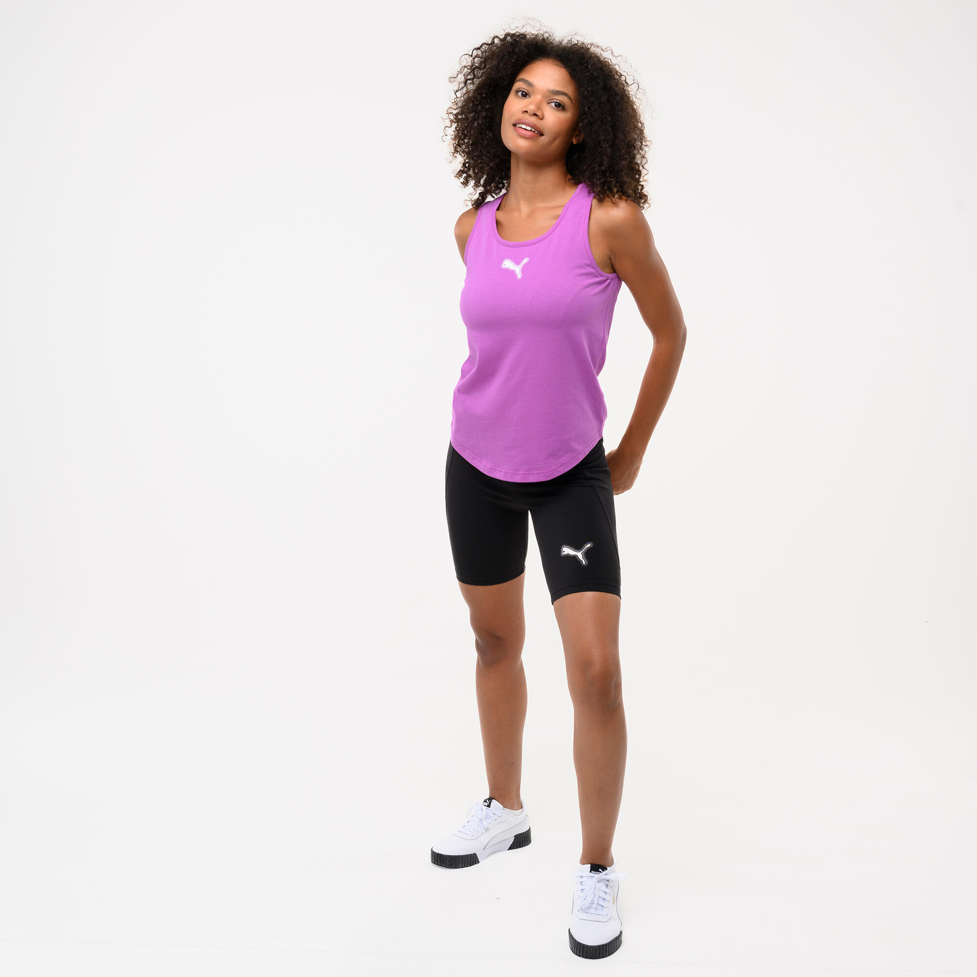 Short cycliste coton femme, noir 5/5