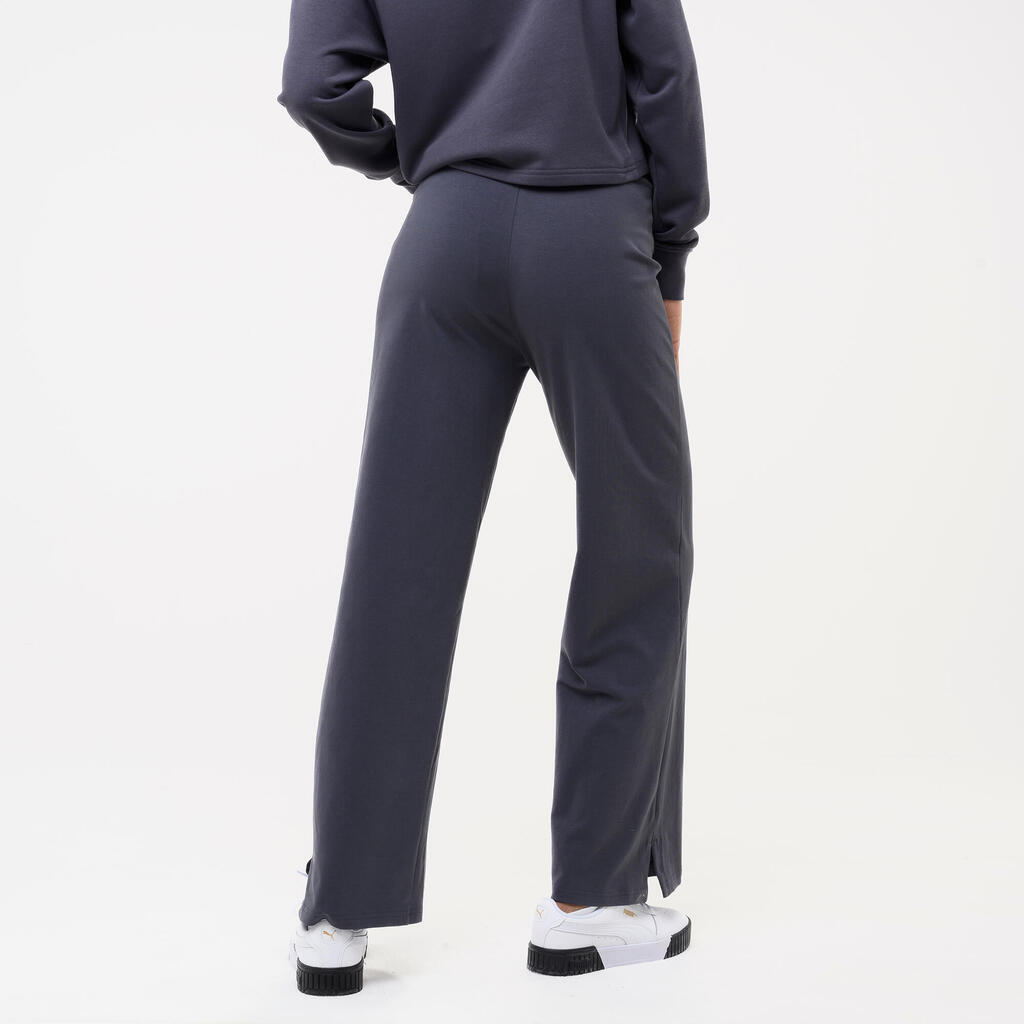 Women's Straight-Leg Cotton Bottoms - Grey