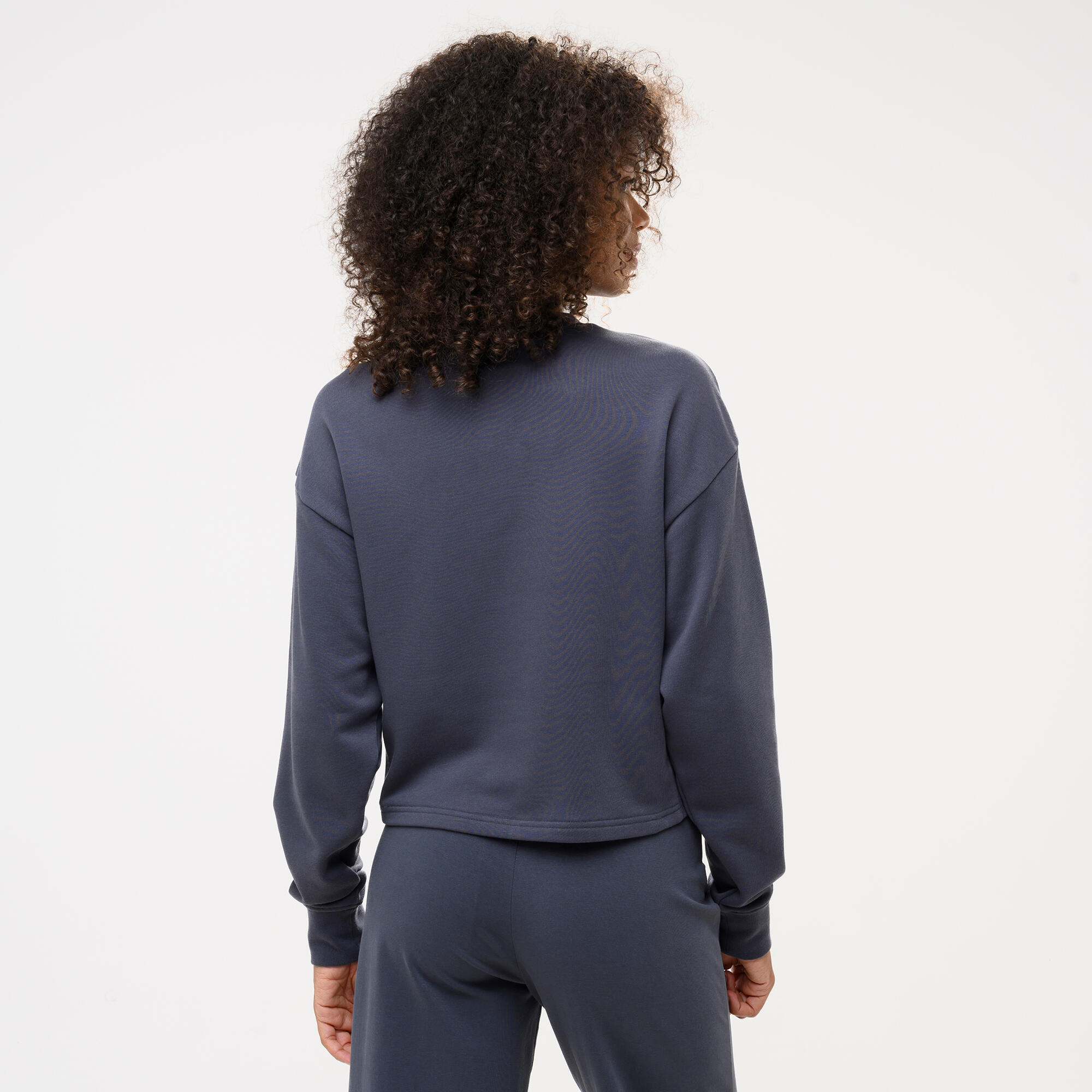 Sweat sans capuche femme, gris foncé 4/4