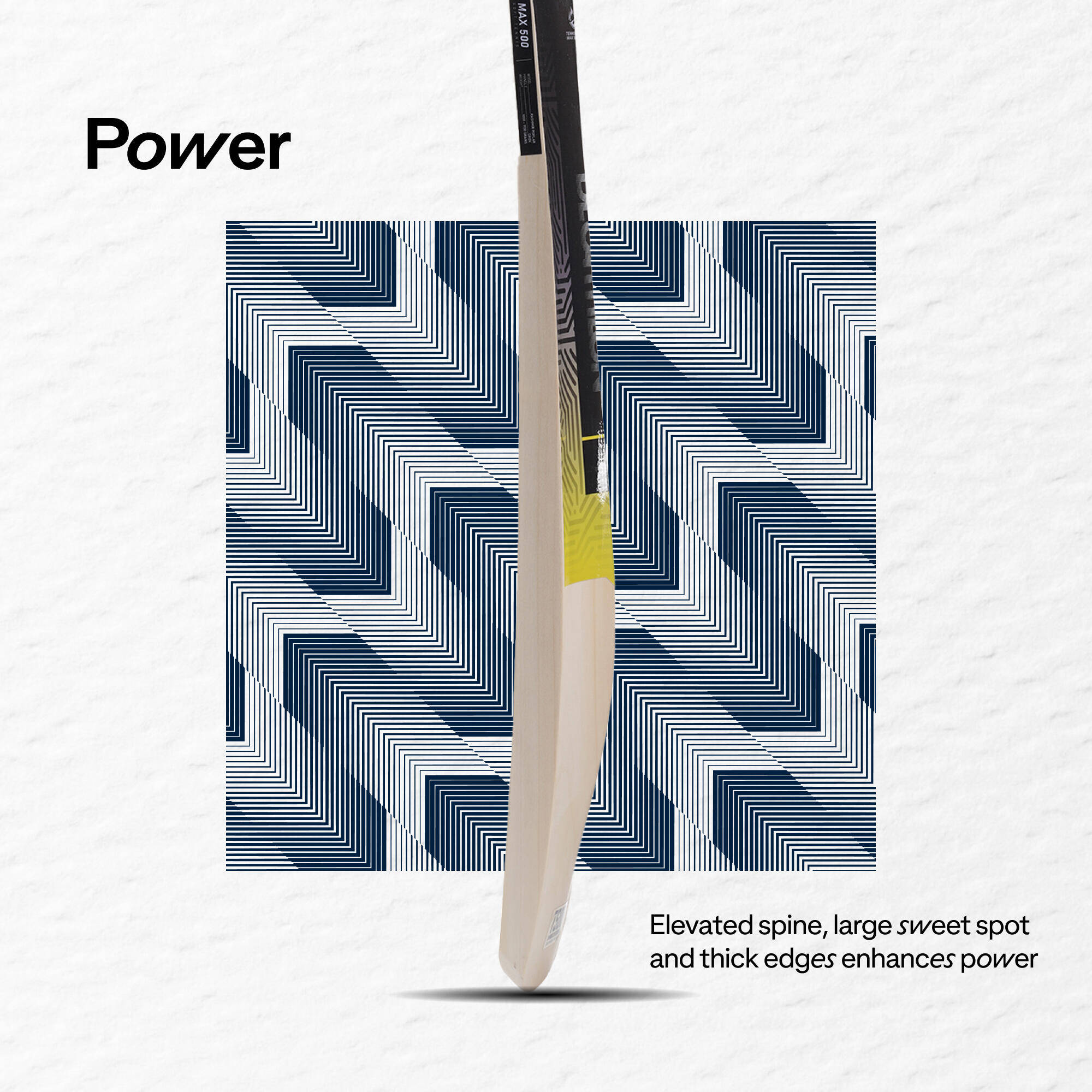 Cricket Bat for Soft & Medium Tennis Ball SH T500 Max - Dark Lime -  5