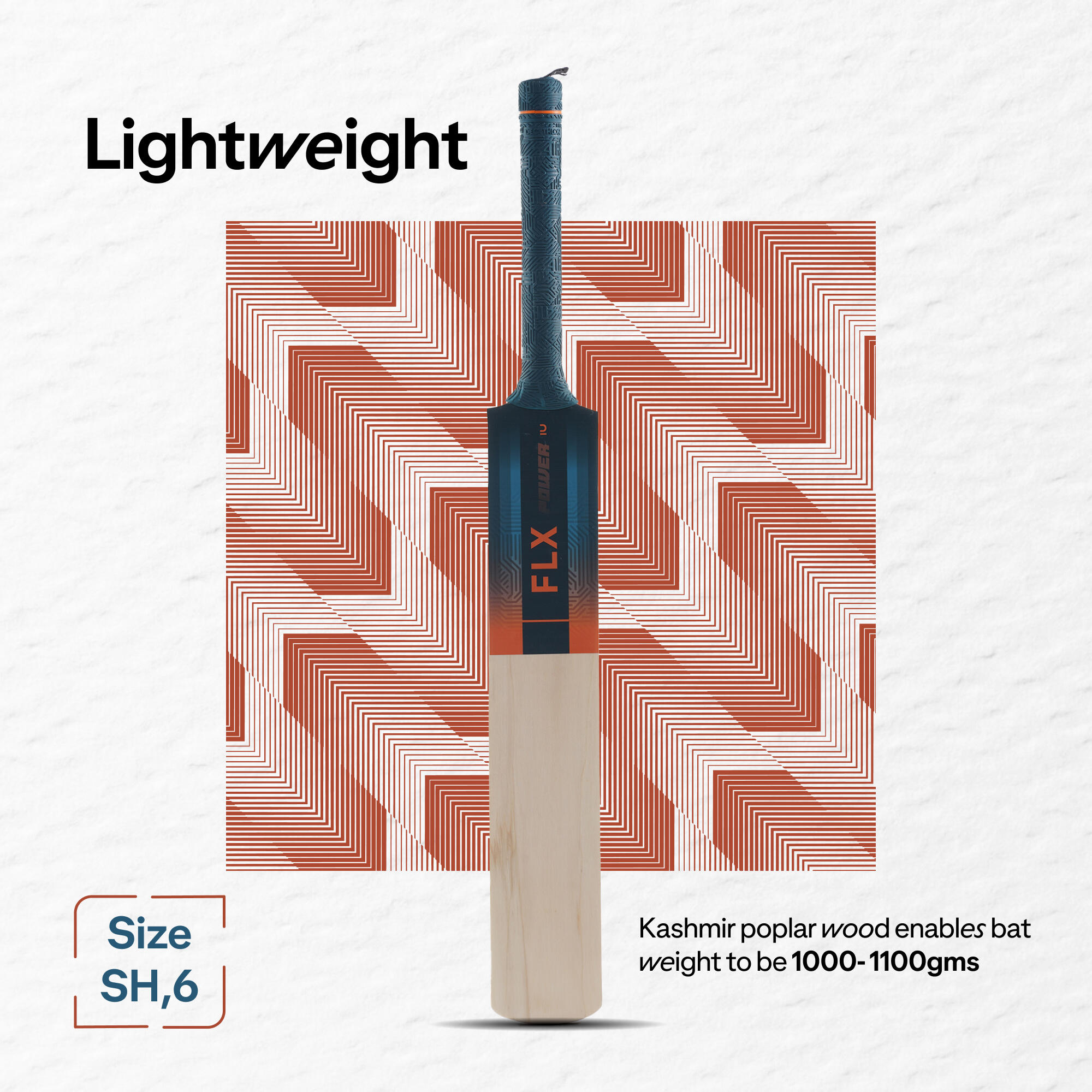 Cricket Bat for Soft & Medium Tennis Ball T500 Power - Blue