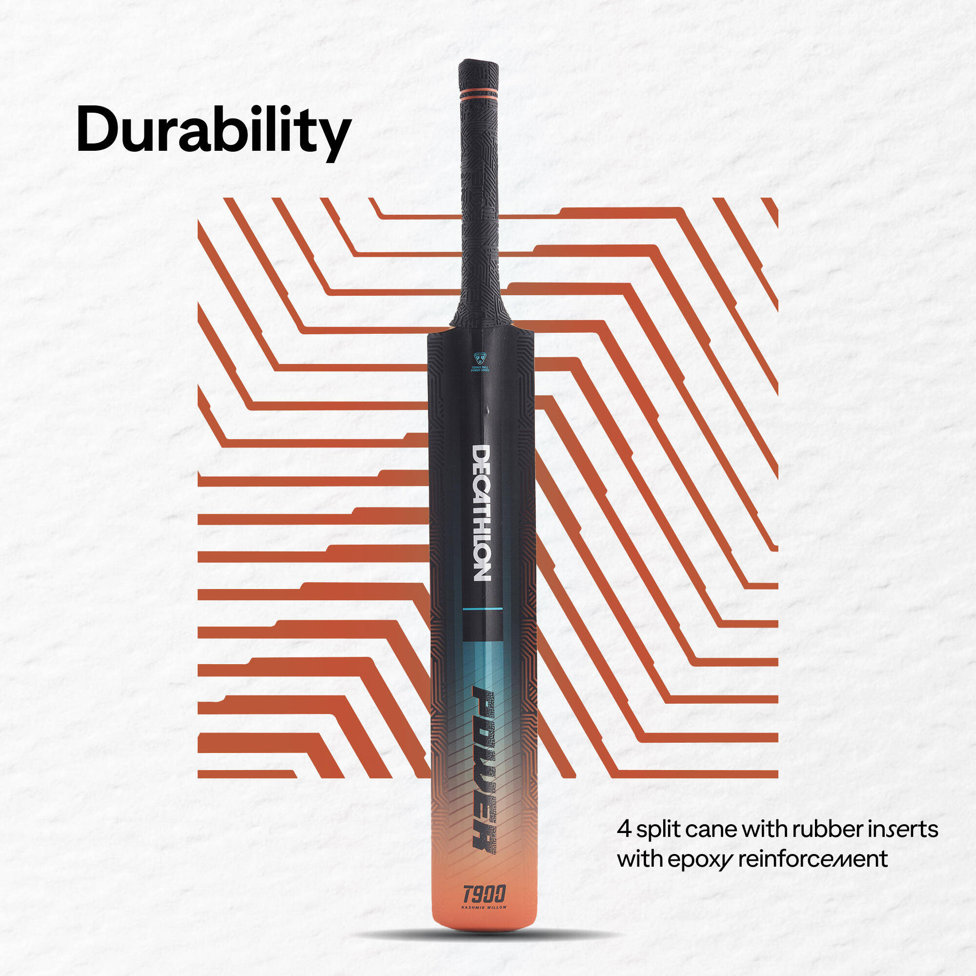 Cricket Bat for Hard Tennis Ball SH T900 Power - Blue -  4