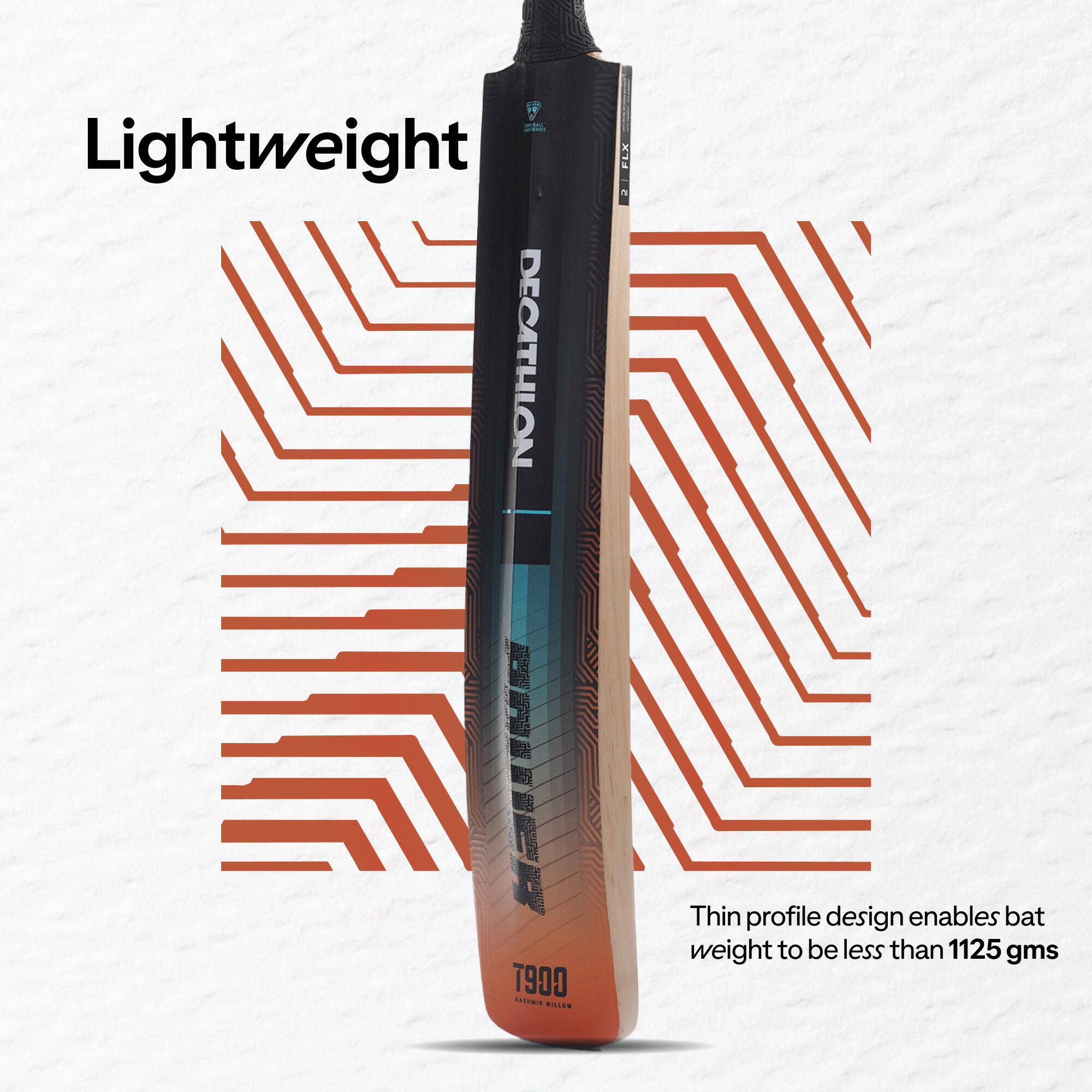 Cricket Bat for Hard Tennis Ball SH T900 Power - Blue -  3