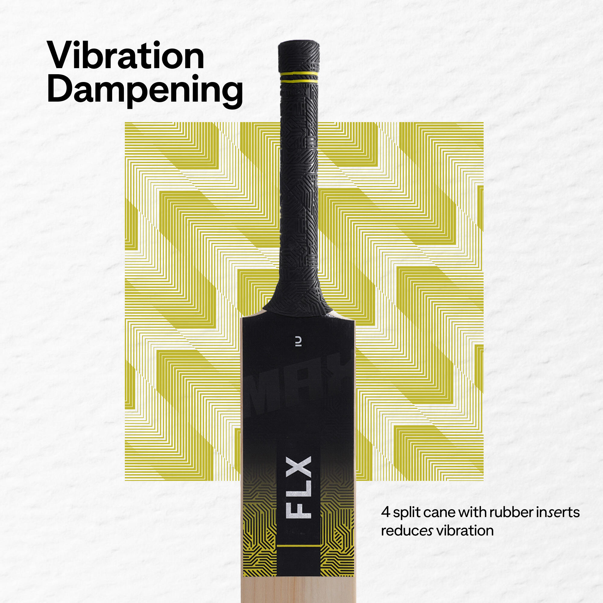 Cricket Bat for Hard Tennis Ball XH T900 Max - Lime