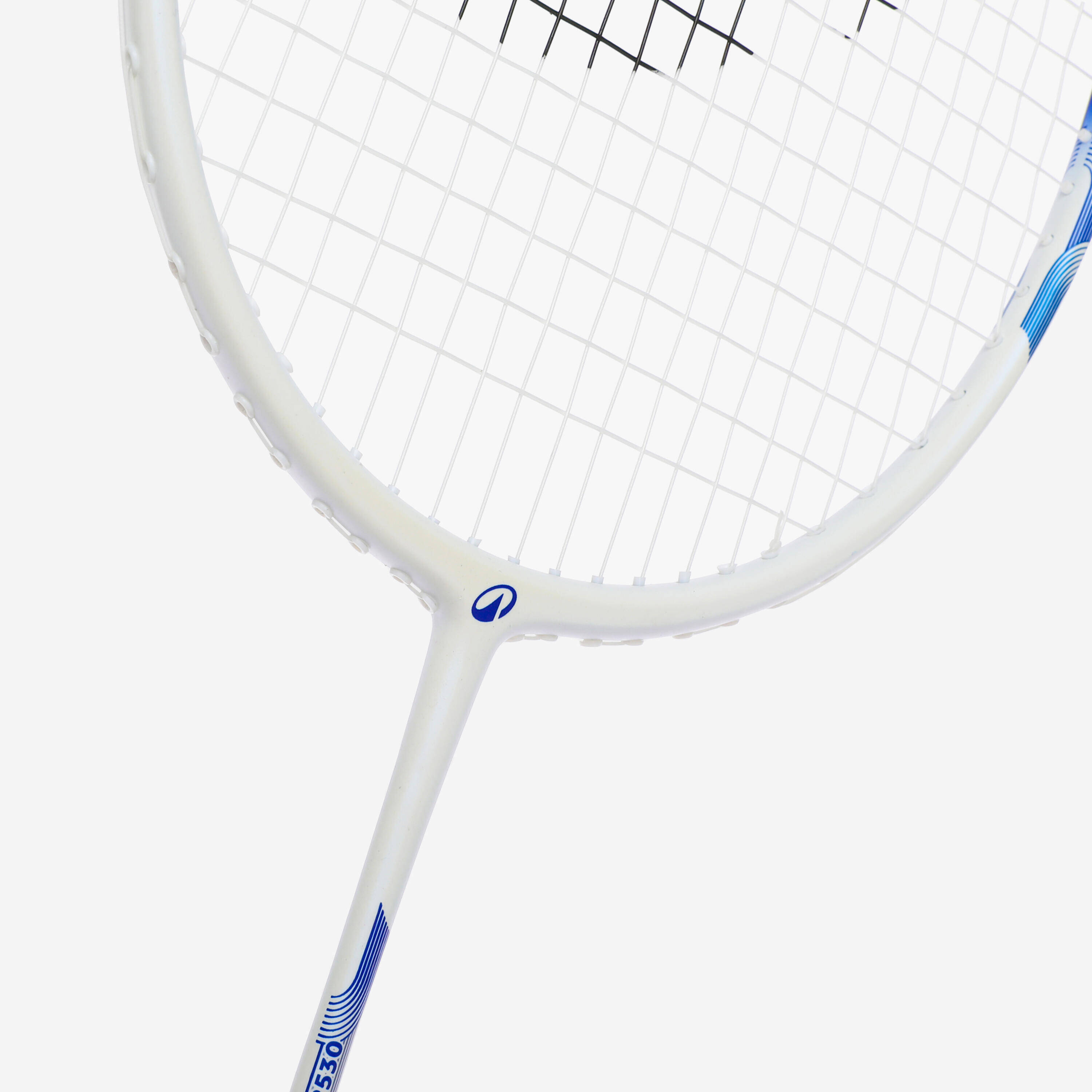 ADULT BADMINTON RACKET BR SENSATION 530 WHITE -  3
