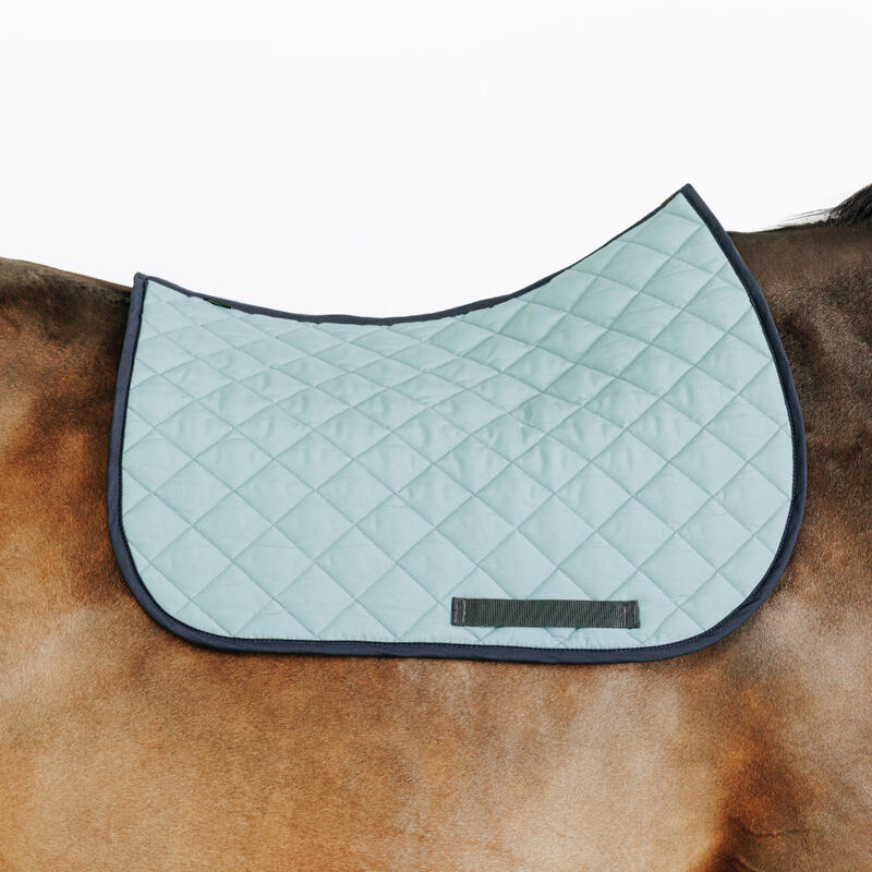 Tapis De Selle En Silicone Focket – Léger, 100+ Trous De Ventilation, Noir, Pour Cheval, Protection Colonne Vertébrale