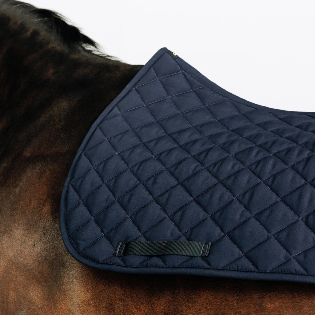 Tapis de selle équitation cheval - 100 marine