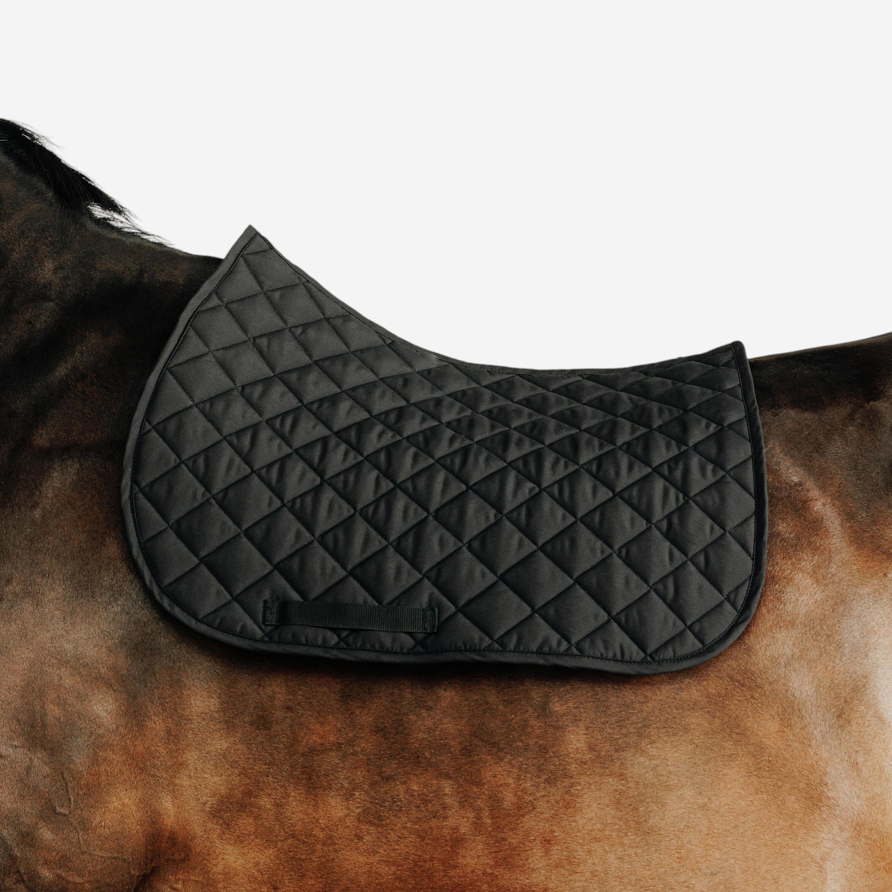 FOUGANZA Zadeldek paard 100 zwart