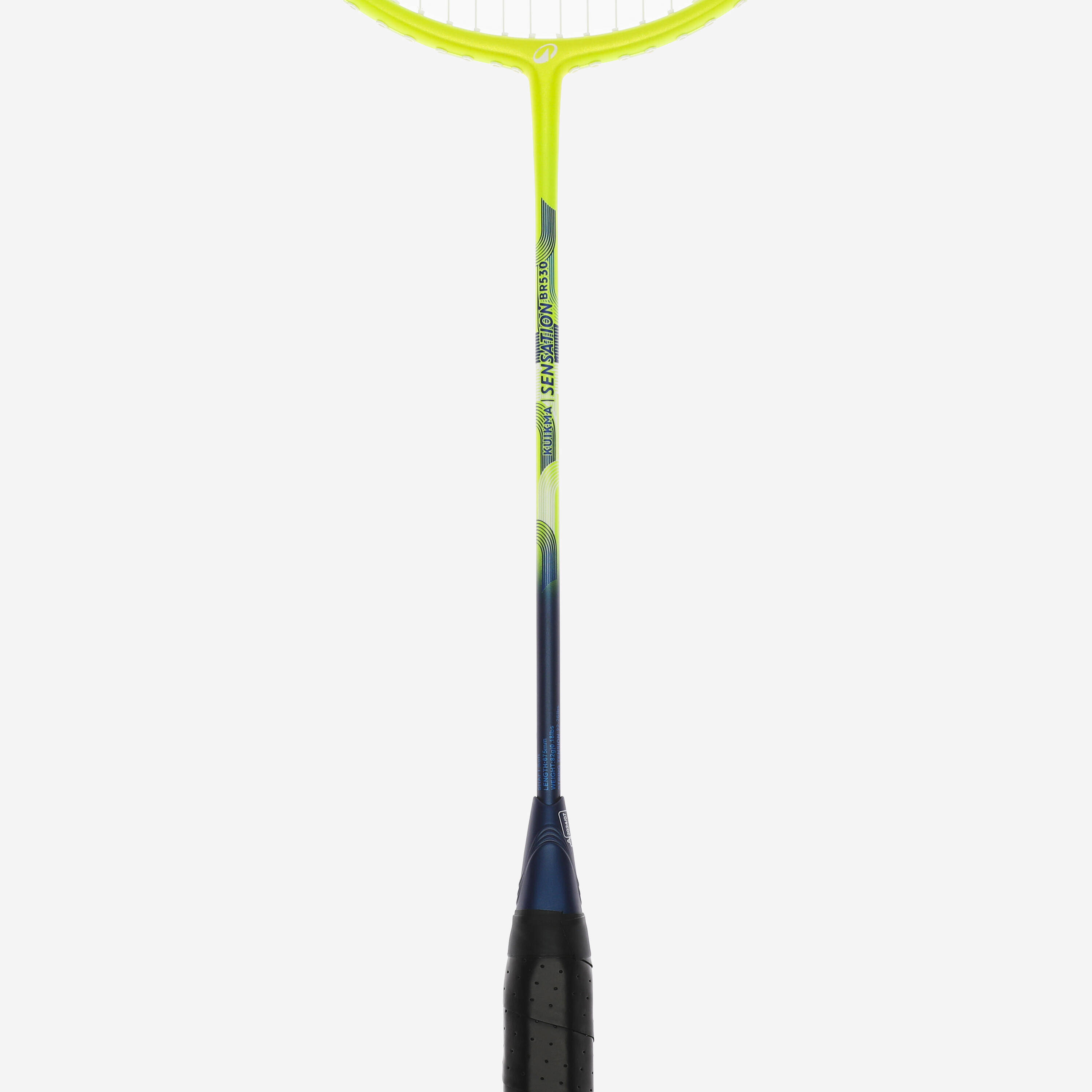 ADULT BADMINTON RACKET BR 530 SET COUPLE WHITE LIME -  5