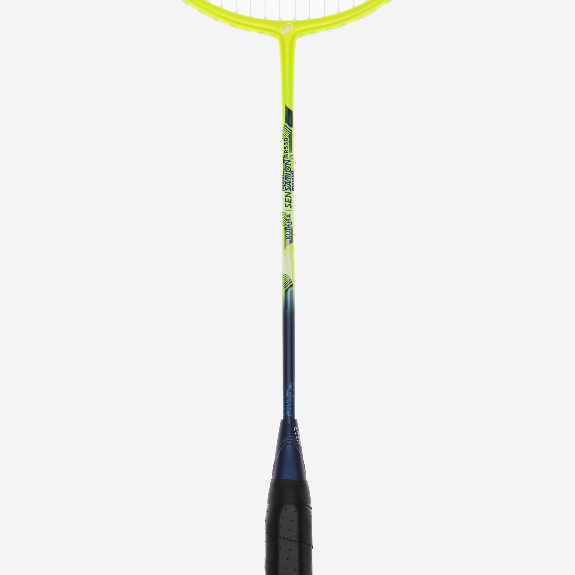 ADULT BADMINTON RACKET BR 530 SET COUPLE WHITE LIME