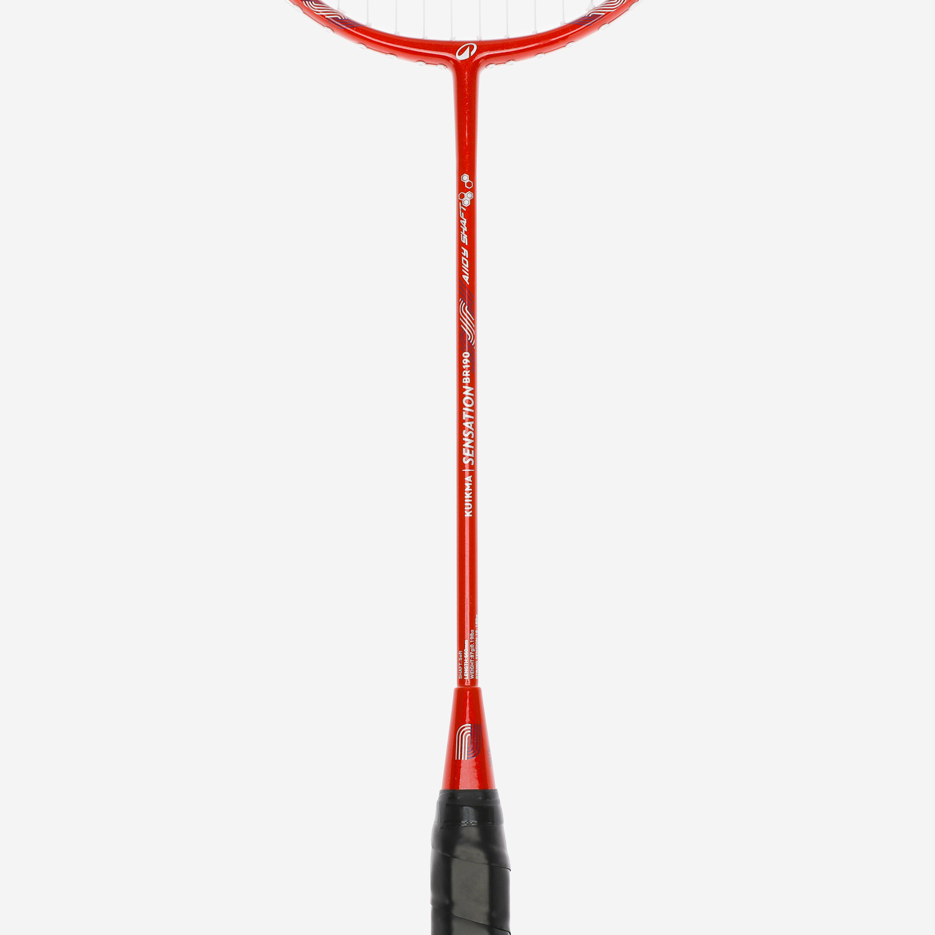 Badmintonrackets in set voor volwassenen BR 190 blauw rood 5/7