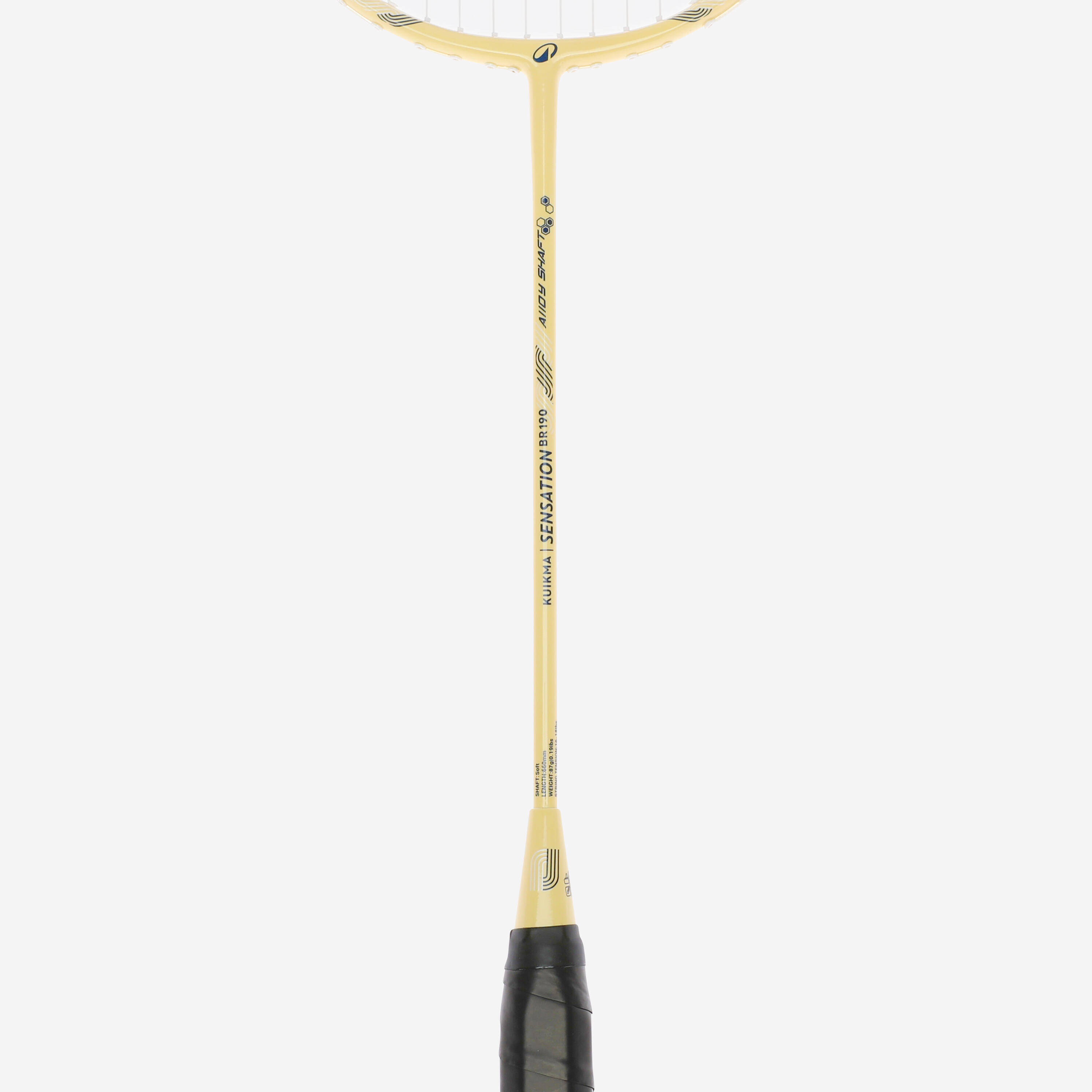 ADULT BADMINTON RACKET BR 190 SET PARTNER GREEN BEIGE -  4