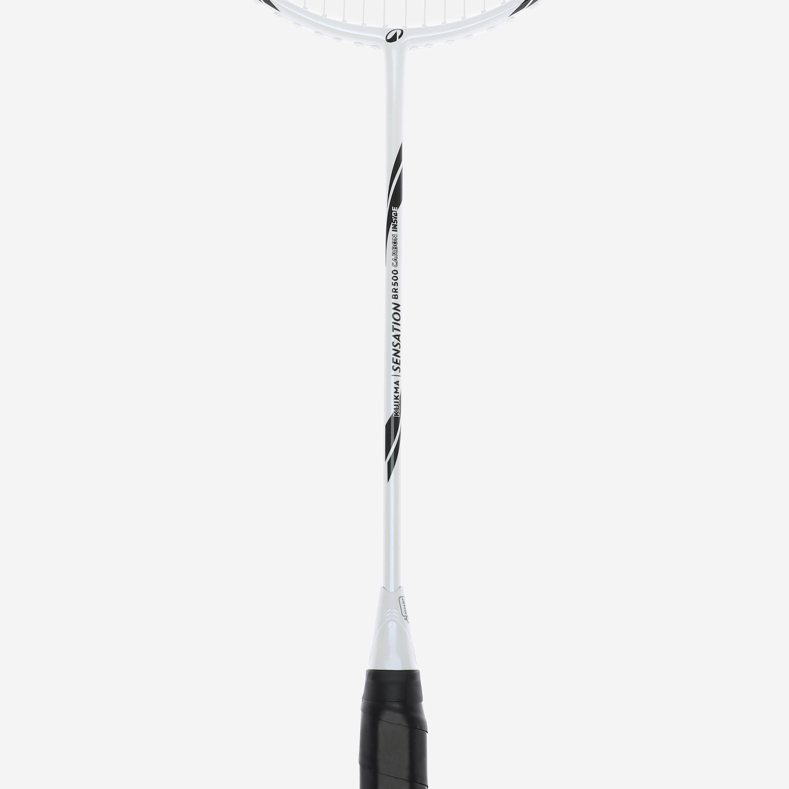 ADULT BADMINTON RACKET BR SENSATION 500 WHITE -  4