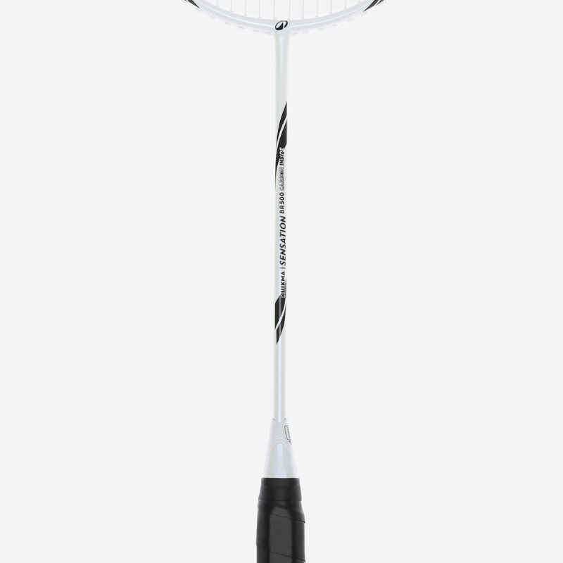 ADULT BADMINTON RACKET BR SENSATION 500 WHITE - Decathlon