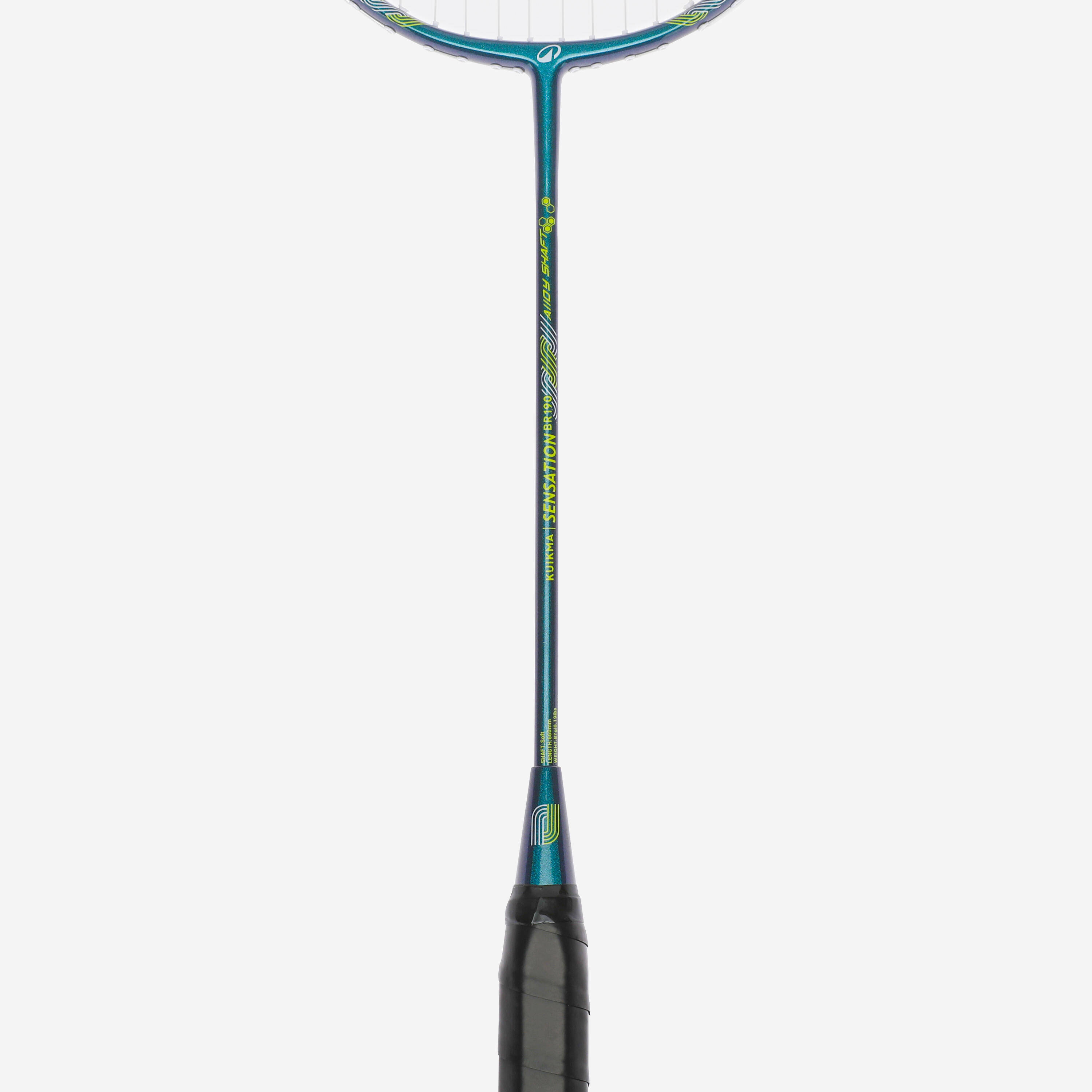 ADULT BADMINTON RACKET BR SENSATION 190 GREEN -  4