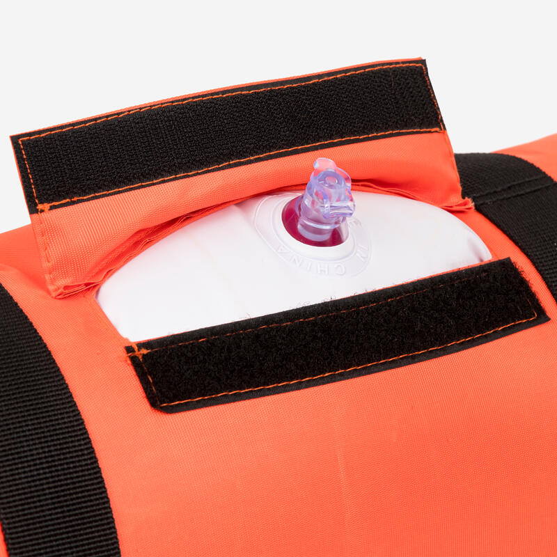 Bouée chasse sous-marine apnée - Beuchat bouée longue double enveloppe Orange