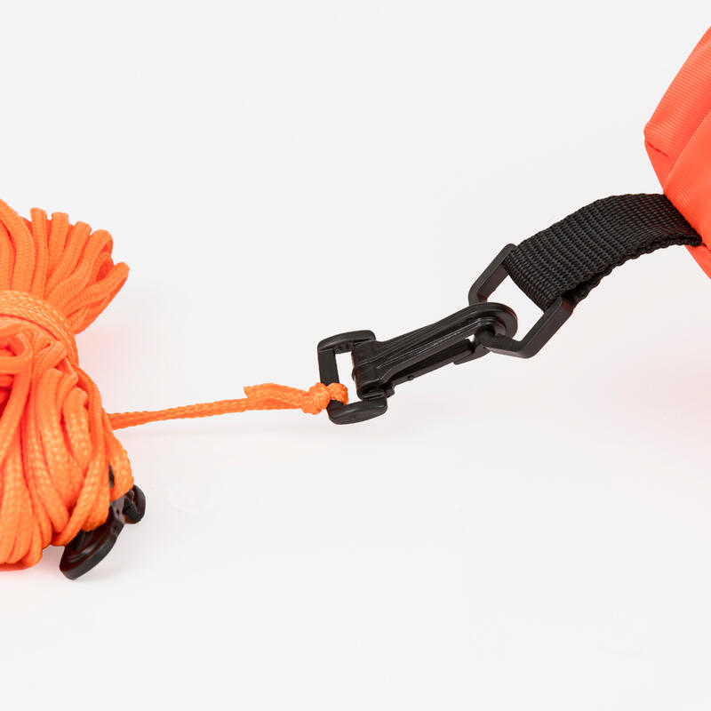Bouée chasse sous-marine apnée - Beuchat bouée longue double enveloppe Orange