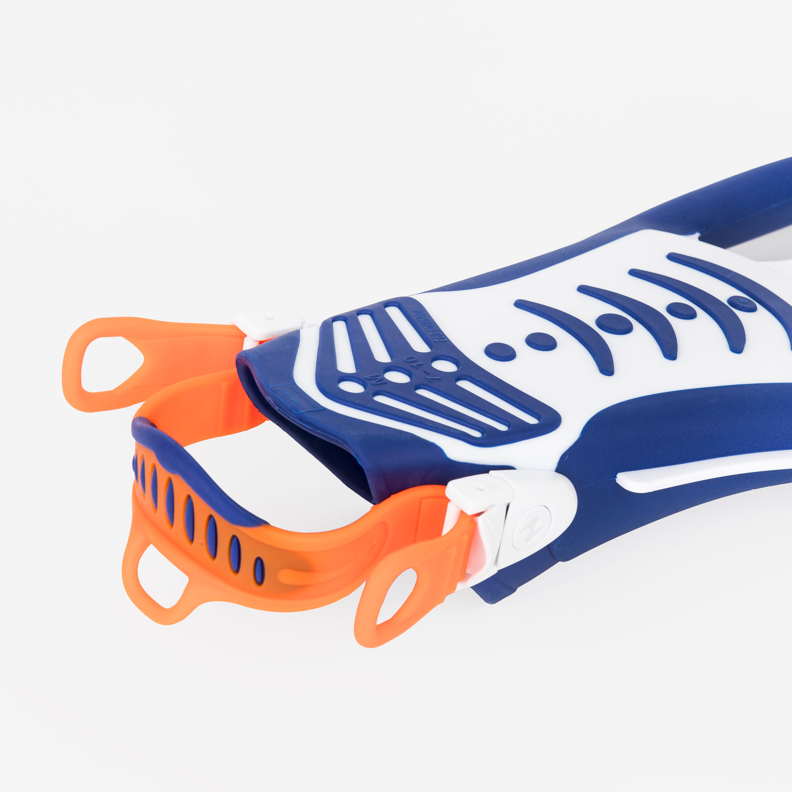 Aletas Snorkel Zinger 2.0. Adulto Azul Cortas Talón Abierto Ajustable 4/5