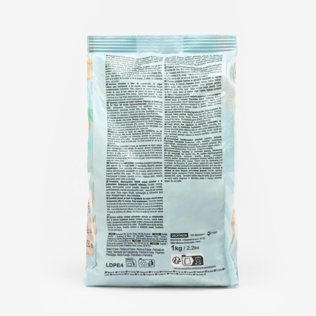 Hobuste ja ponide maius Fougatreat Natural, 1 kg, võilill/lutsern