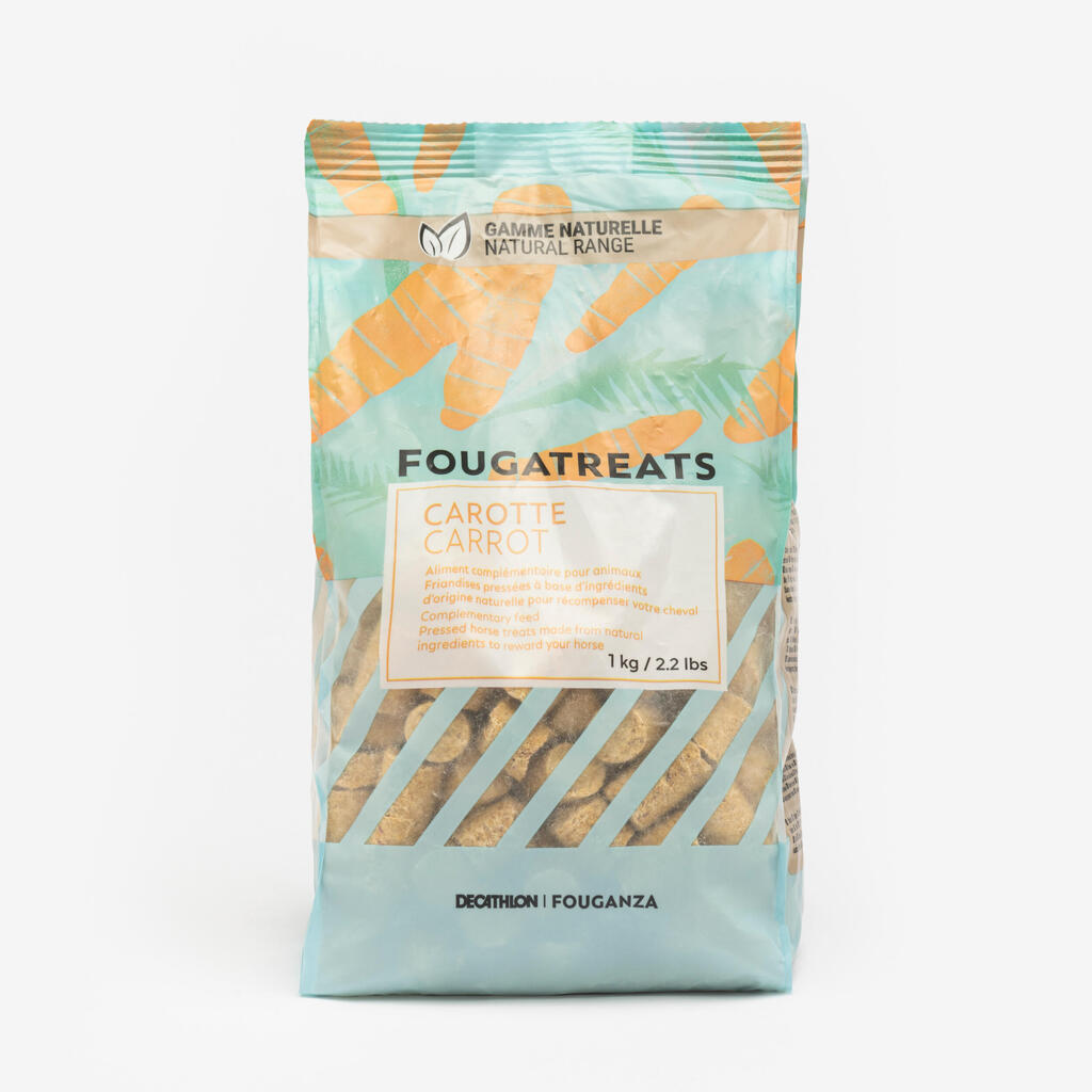 Horse Riding Treats For Horse/Pony Natural Fougatreats 1 kg - Carrot
