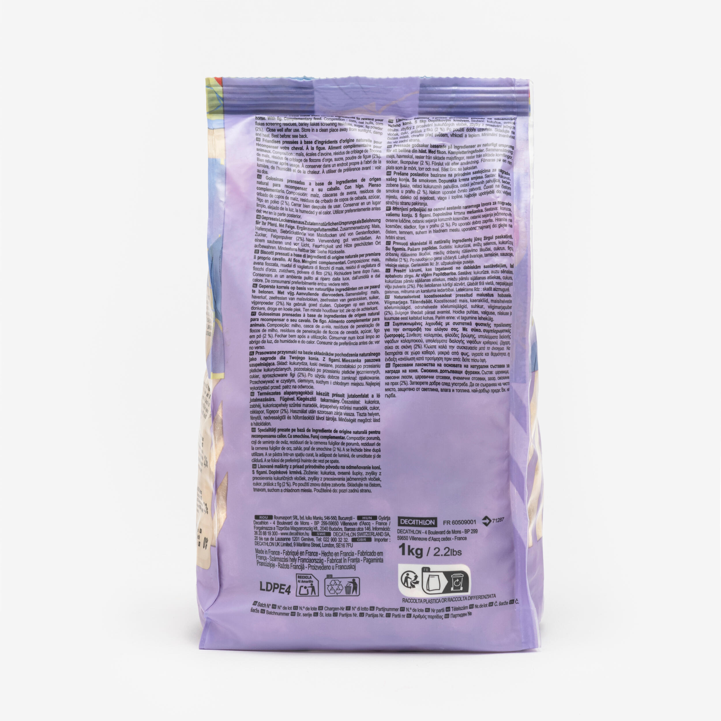 Snoepjes paard en pony Fougatreats Natural vijg 1 kg 2/2