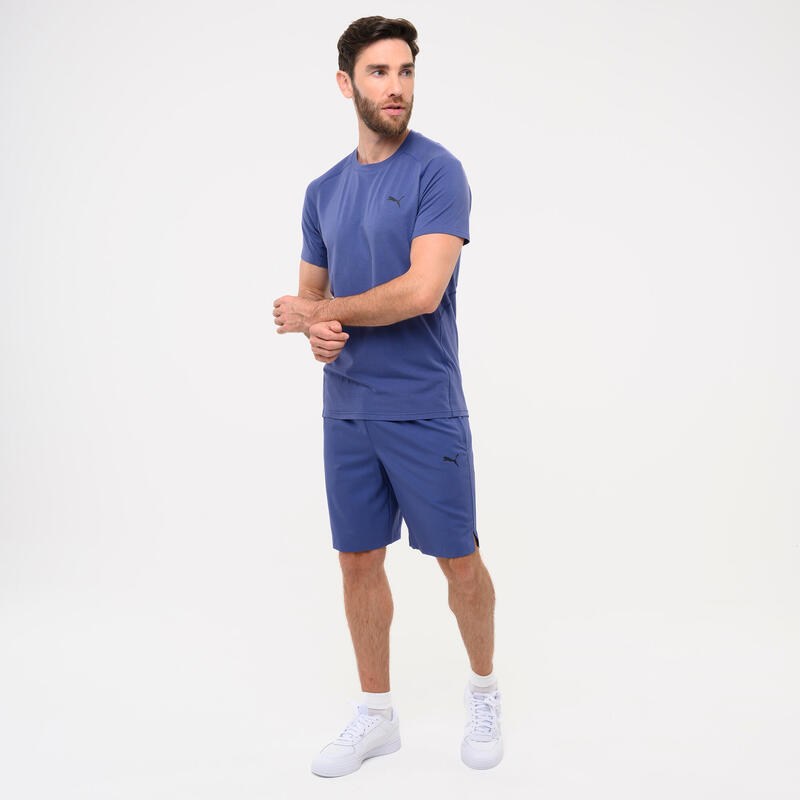 Herenshort active blauw