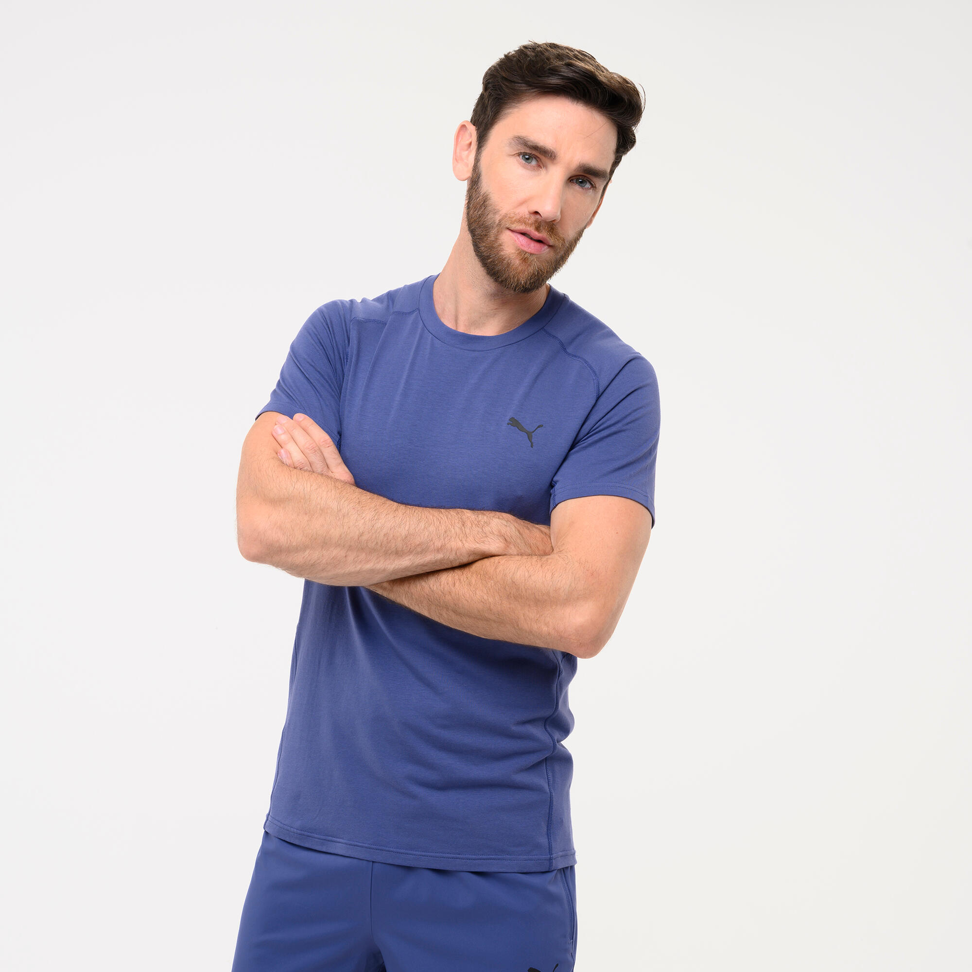 Tricou active Puma Albastru Bărbați