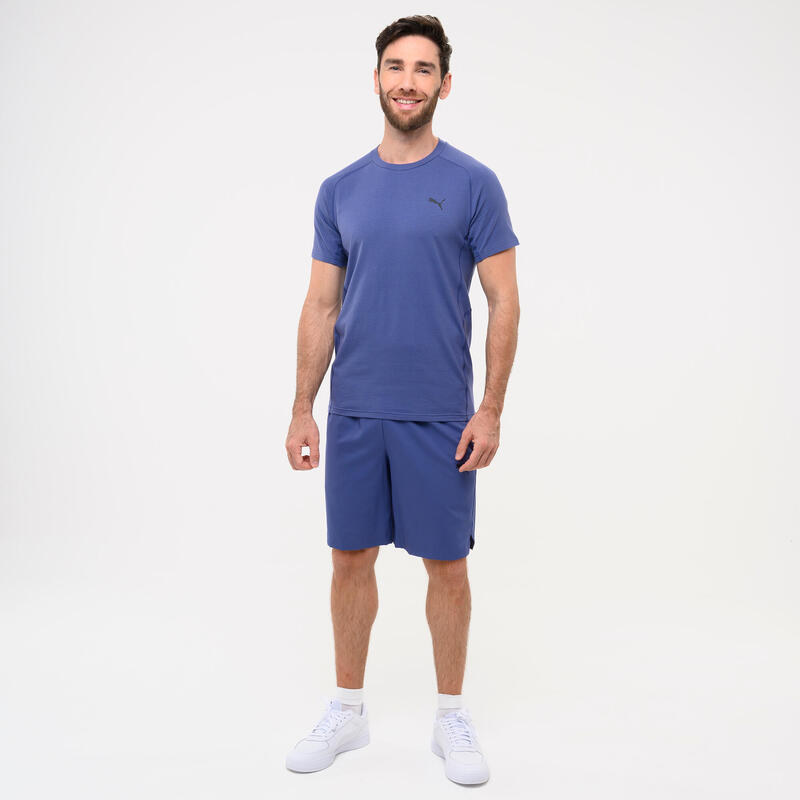 T-shirt active à manches courtes homme, bleu