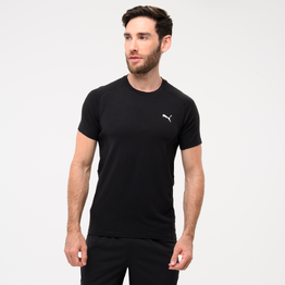 T-shirt active à manches courtes homme, noir