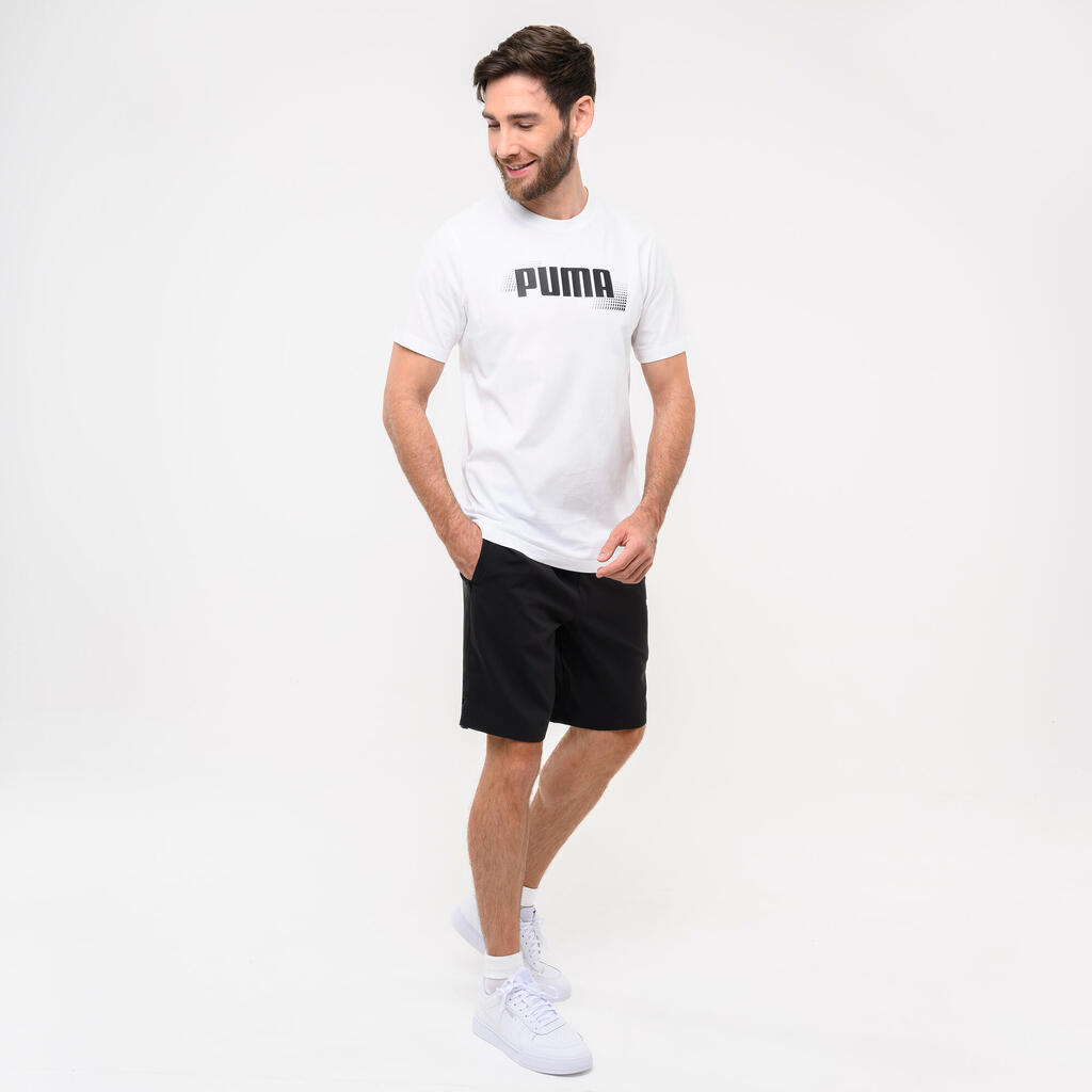Ανδρικό κοντομάνικο βαμβακερό T-Shirt - Μπεζ