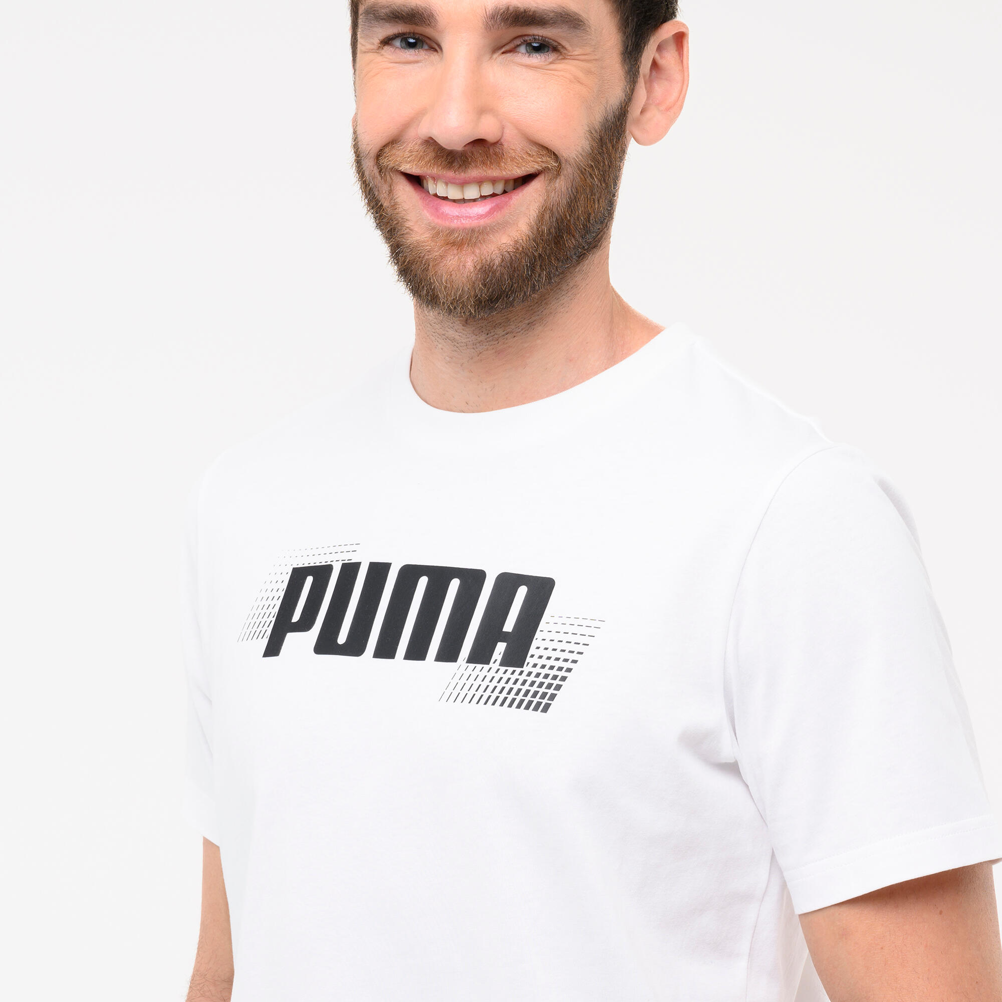 T-Shirt Herren Baumwolle - weiss  2/4