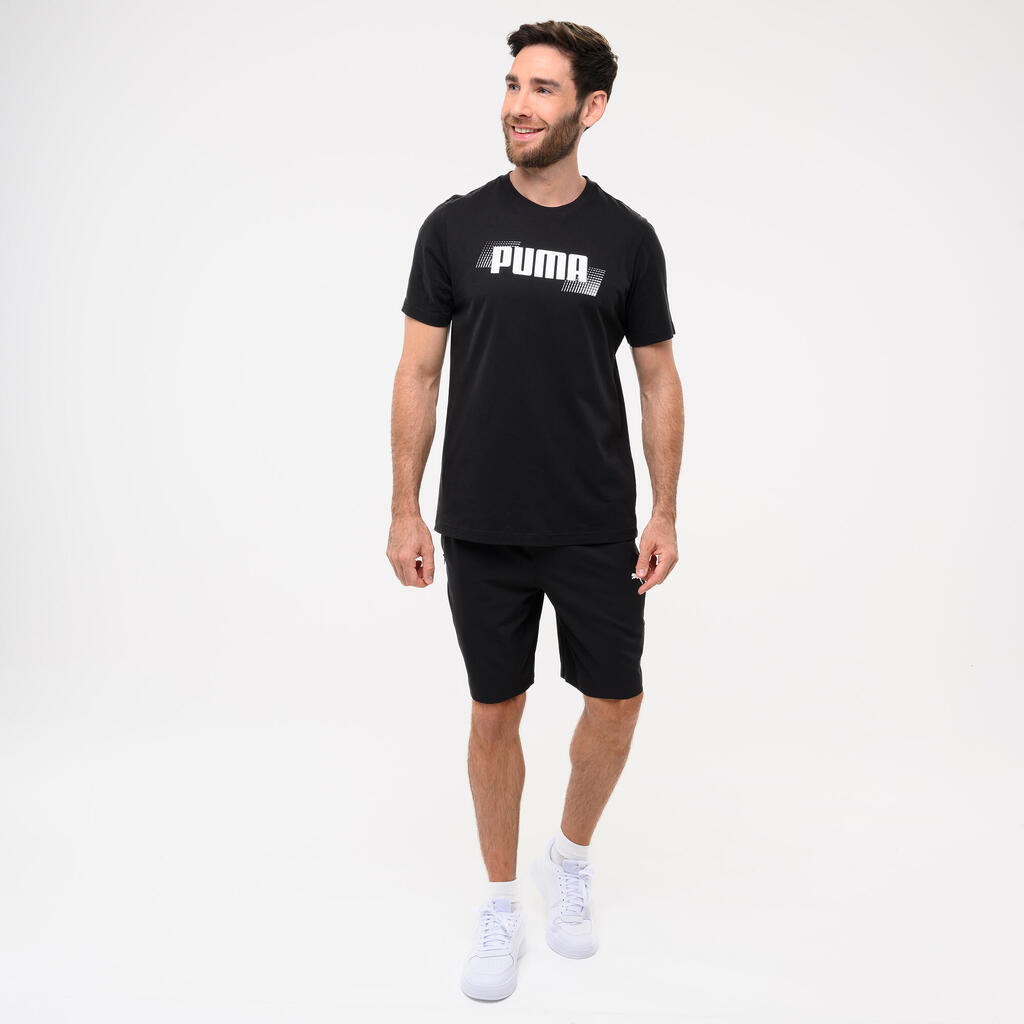 Ανδρικό κοντομάνικο βαμβακερό T-Shirt - Μπεζ