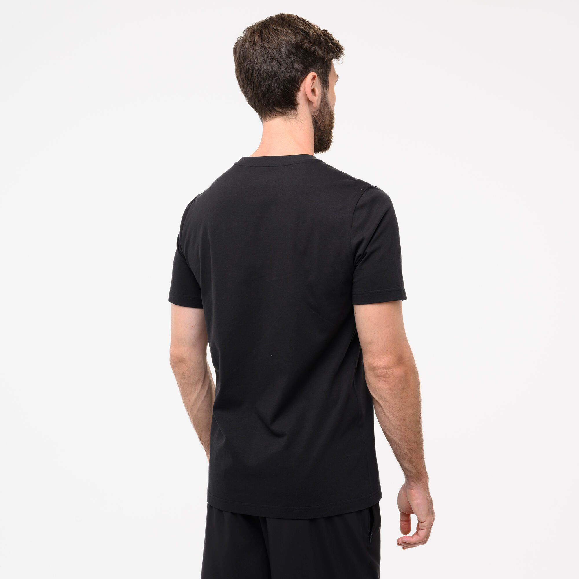 Camiseta Puma Hombre Negro Algodón Manga Corta 3/5