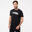 T-shirt en coton à manches courtes homme, noir