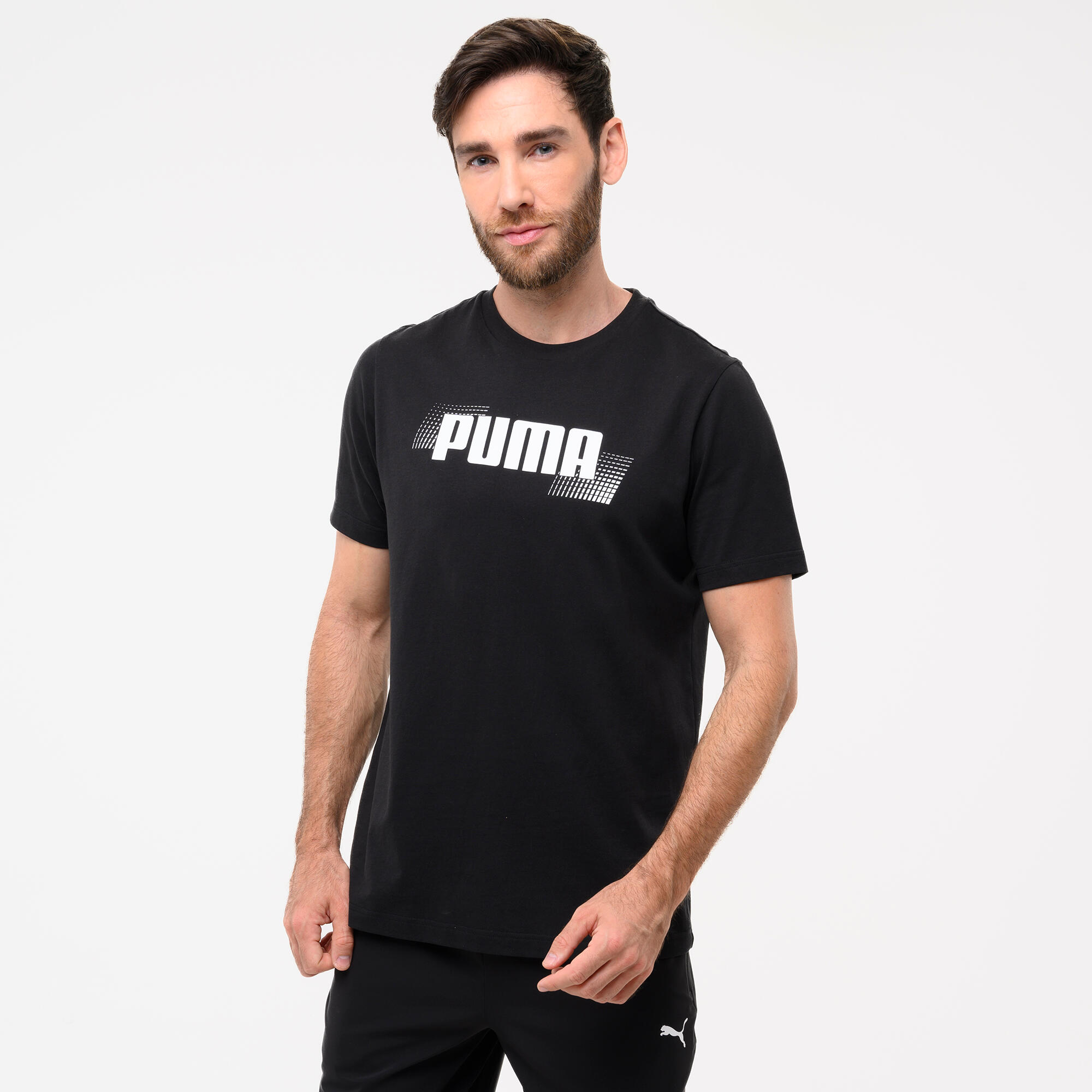 Tricou bumbac Puma Negru Bărbați