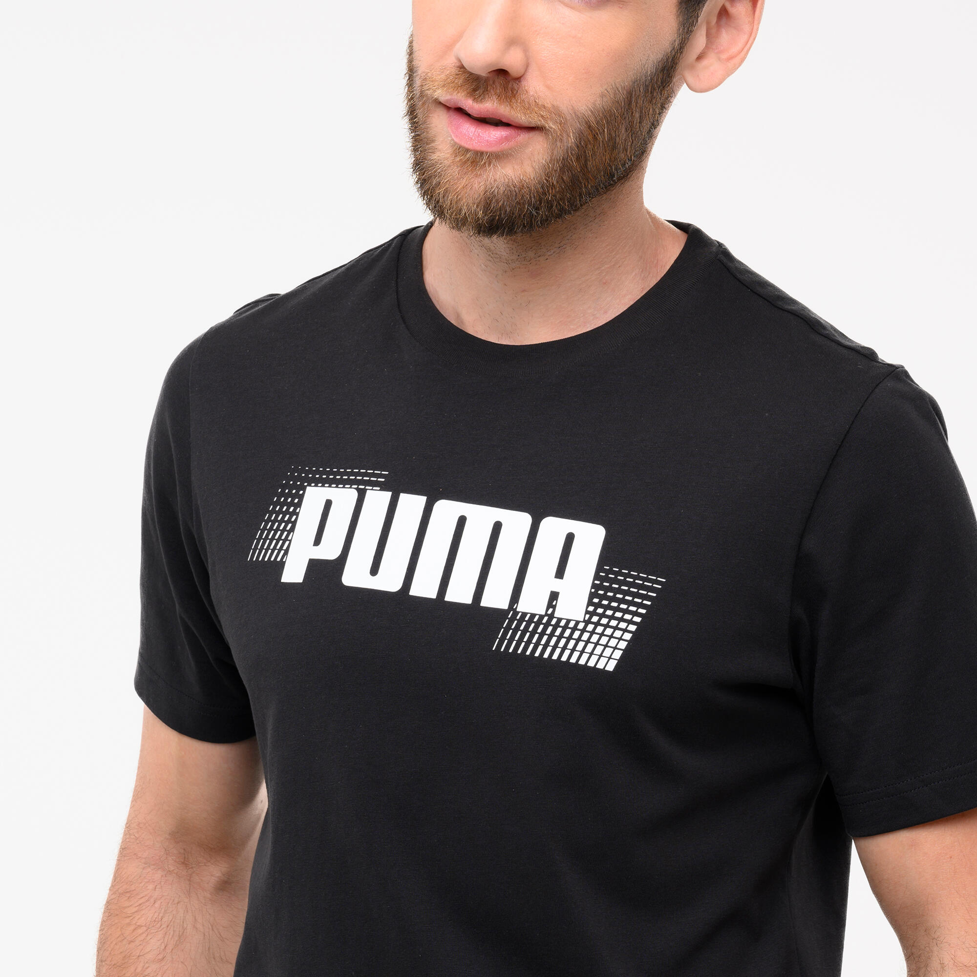 Camiseta Puma Hombre Negro Algodón Manga Corta 2/5