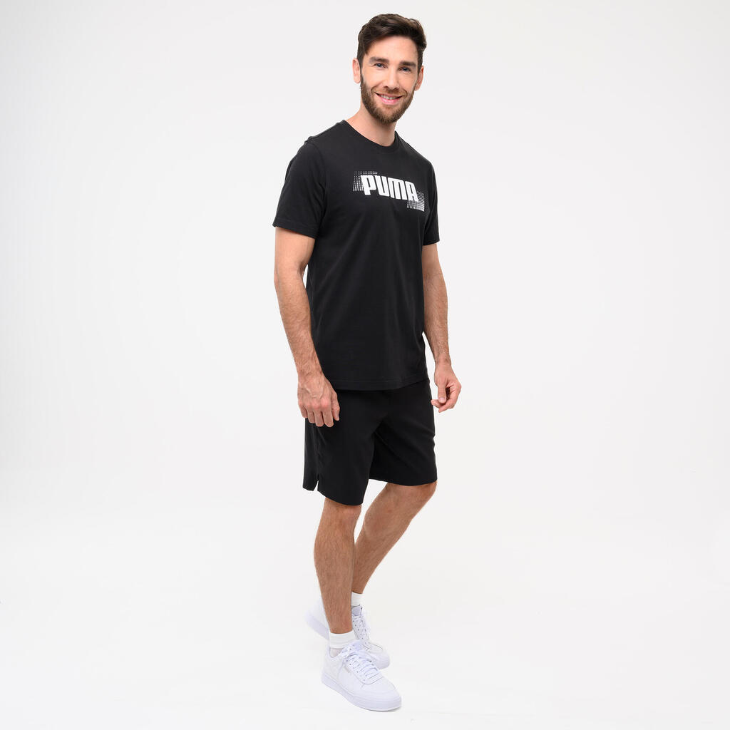 Ανδρικό κοντομάνικο βαμβακερό T-Shirt - Μπεζ