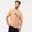 T-shirt en coton à manches courtes homme, marron