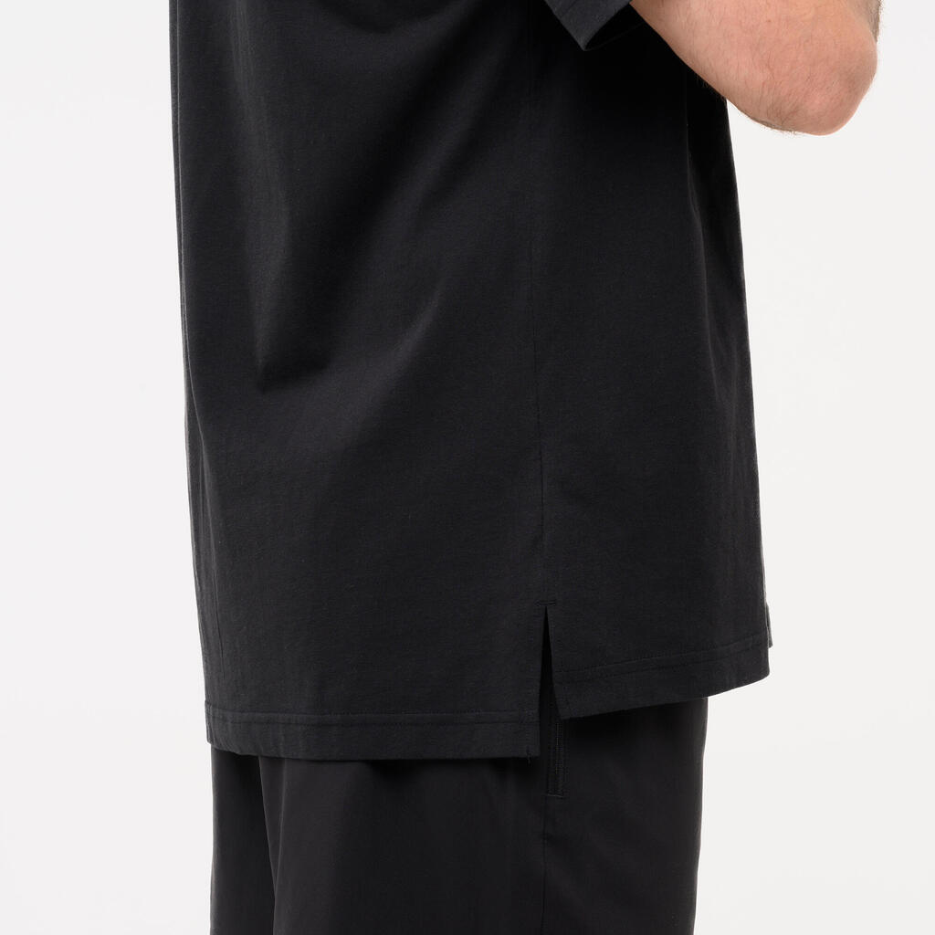 Men's Short-Sleeved Cotton T-Shirt - Brown