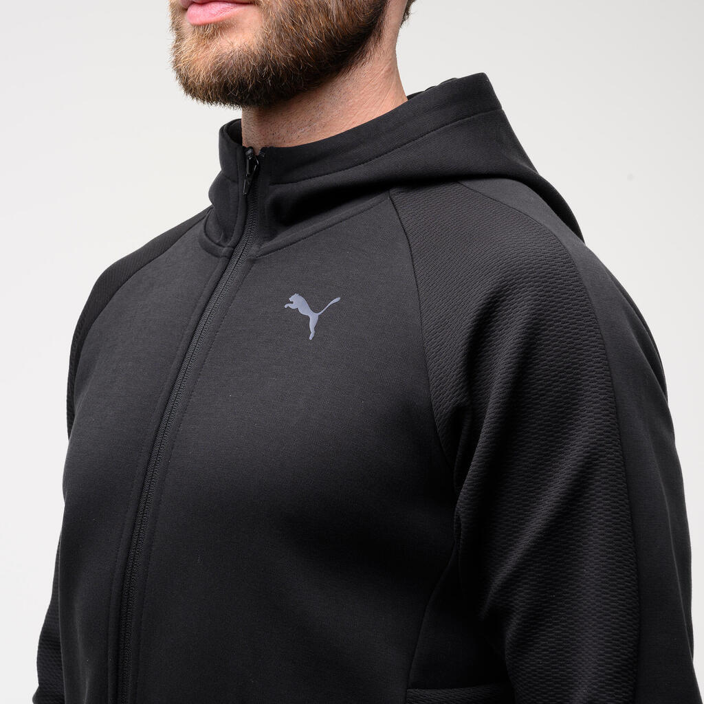 МЪЖКО ГОРНИЩЕ С КАЧУЛКА И ЦИП ACTIVE PUMA, ЧЕРНО