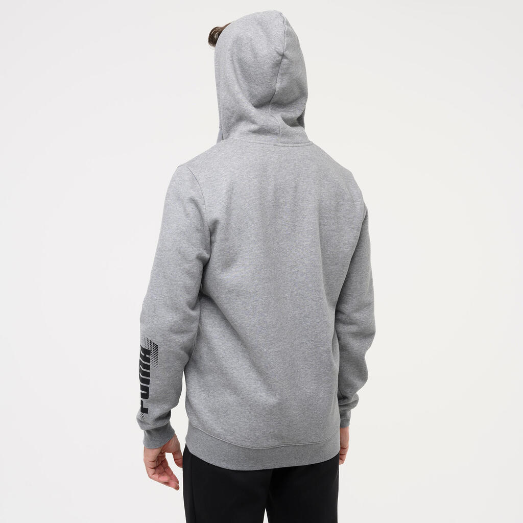 Men's Zip-Up Hoodie - Grey