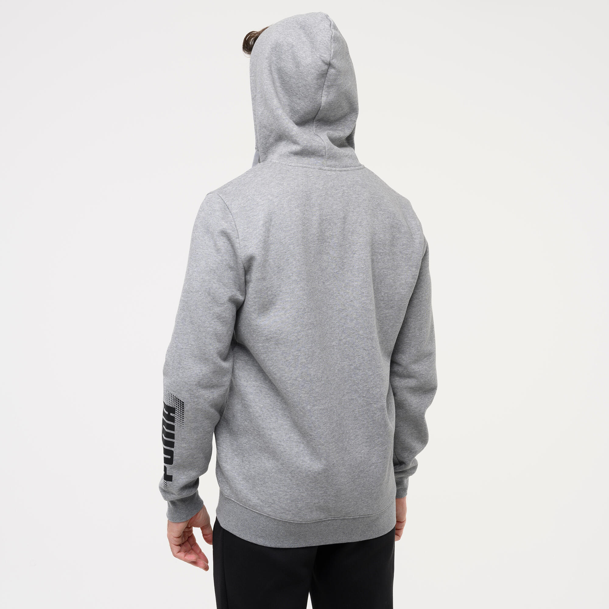 Sweat à capuche zippé homme, gris 6/7