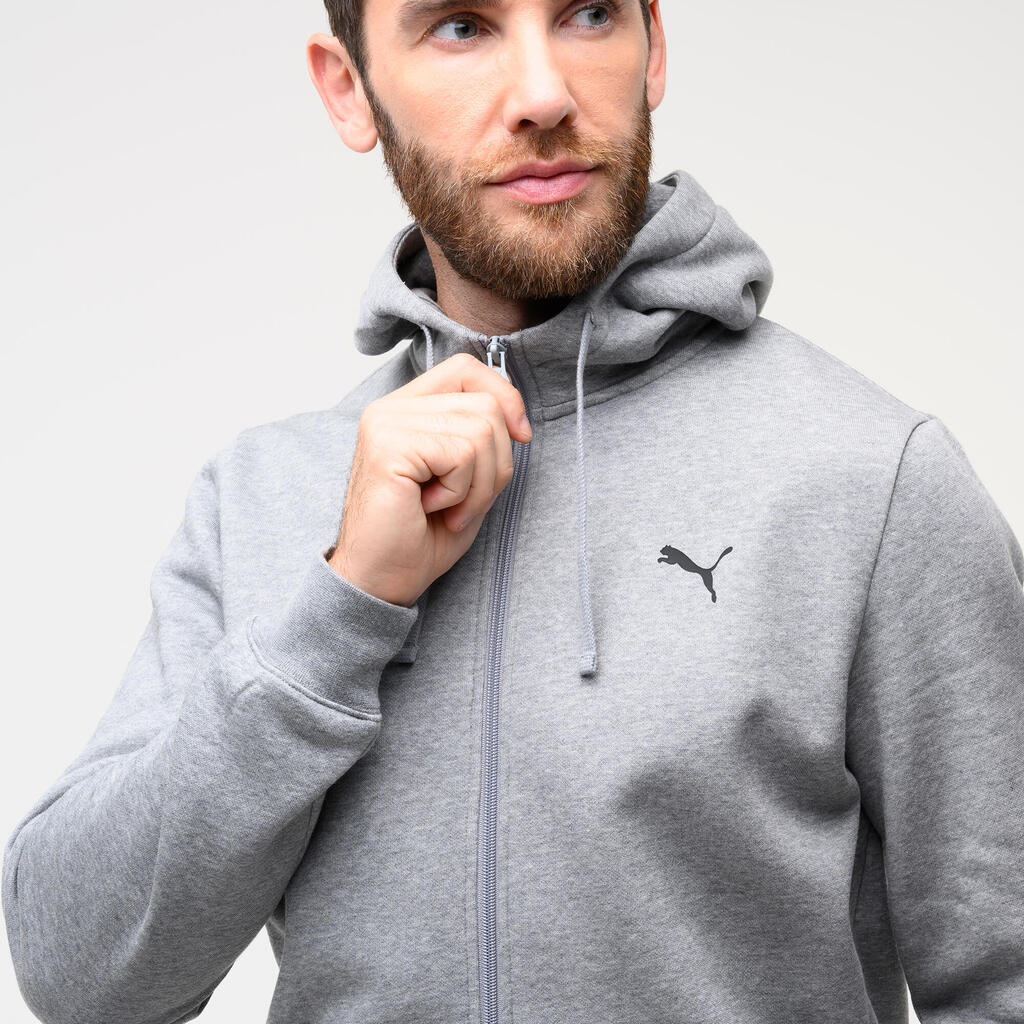 Men's Zip-Up Hoodie - Grey