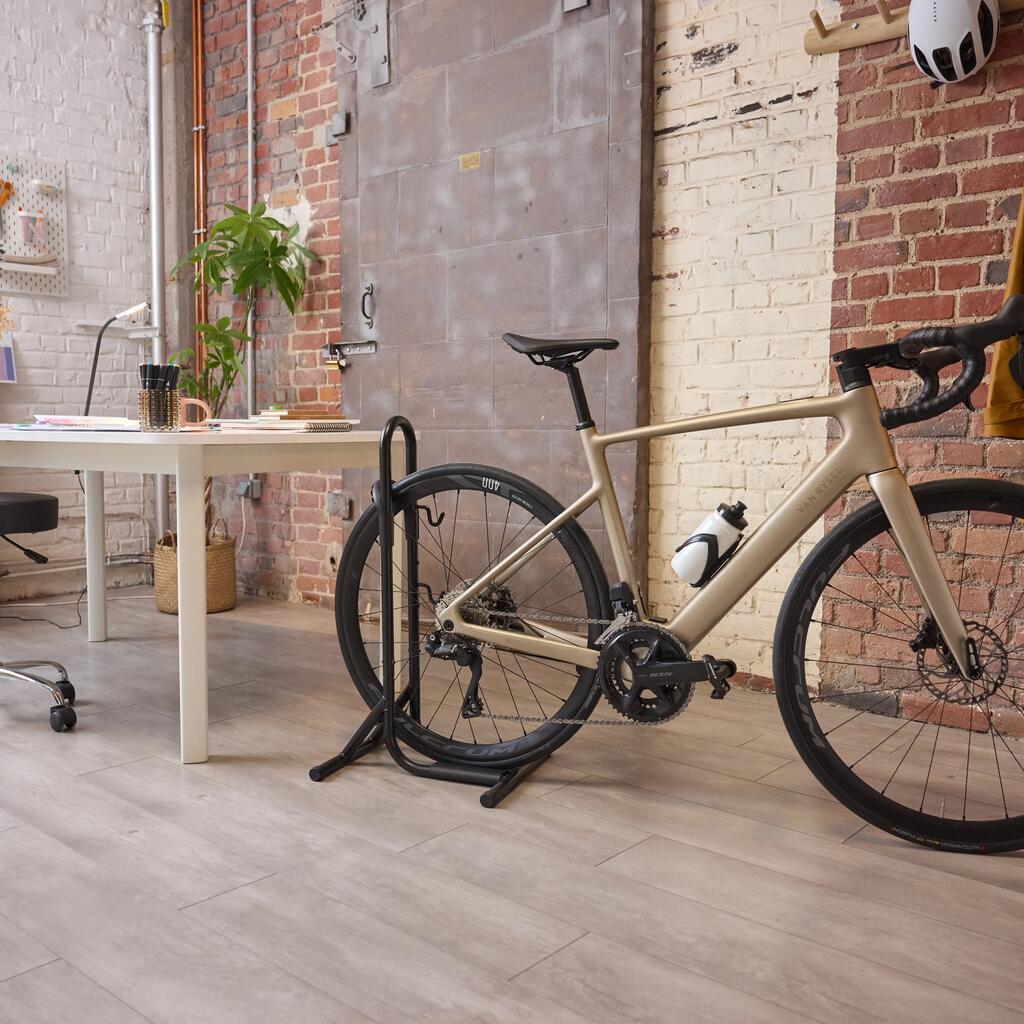 Bodenständer 1 Fahrrad 2-in-1 schwarz 