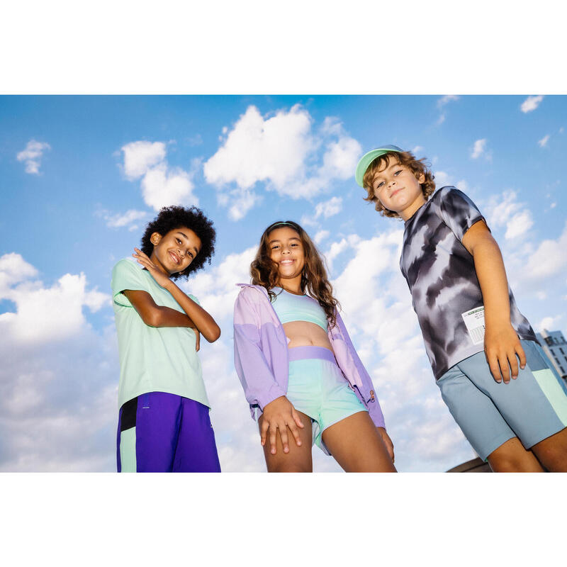 Ademend sporttopje voor meisjes print boreal