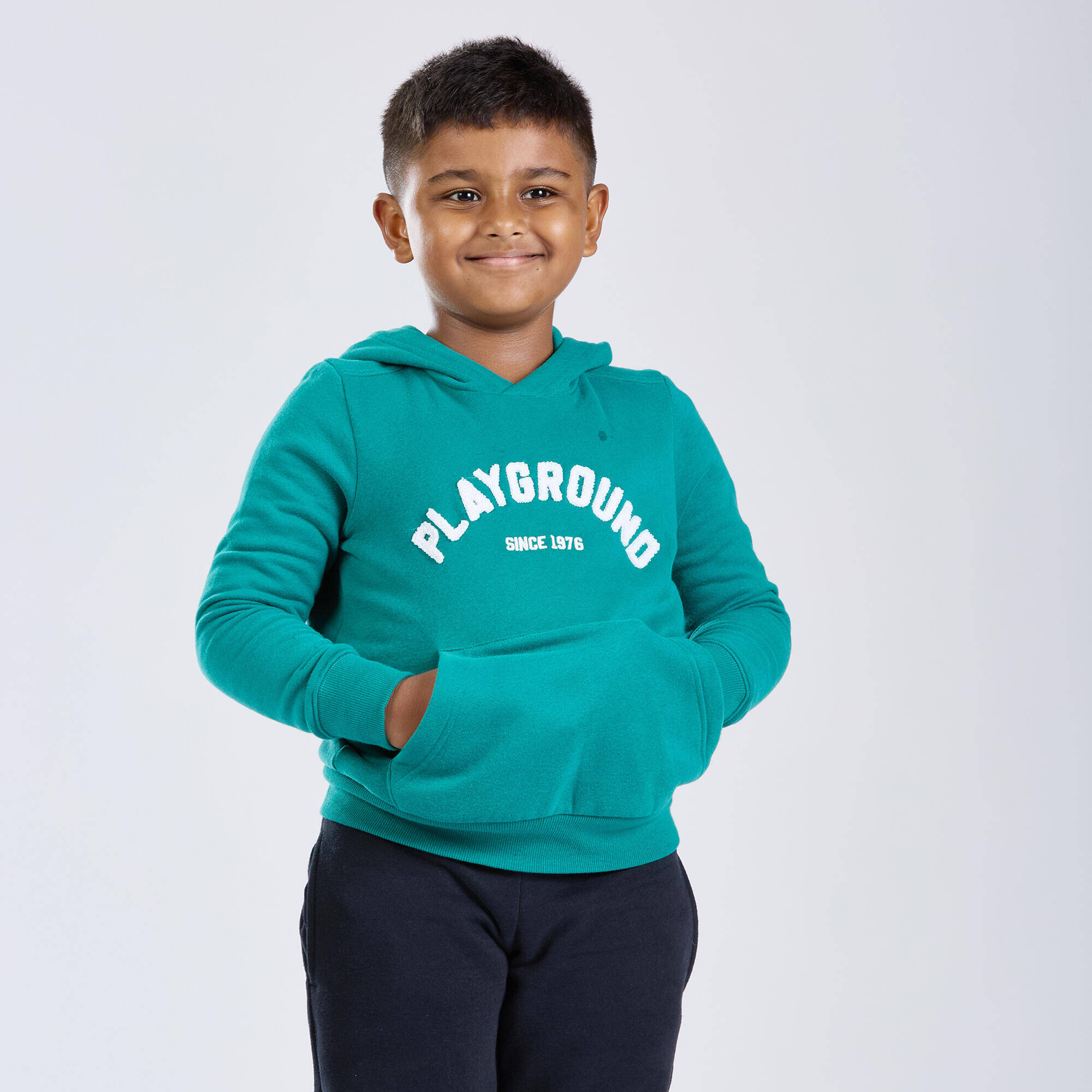 Kids' Cotton Hooded Sweatshirt -  1