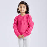 Kids' Cotton Hooded Sweatshirt - Pink