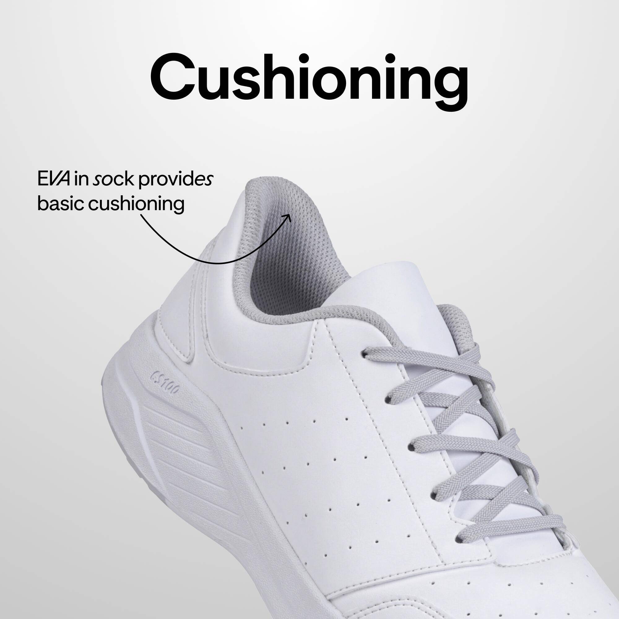 Kids Cricket Shoes CS100 - White -  4