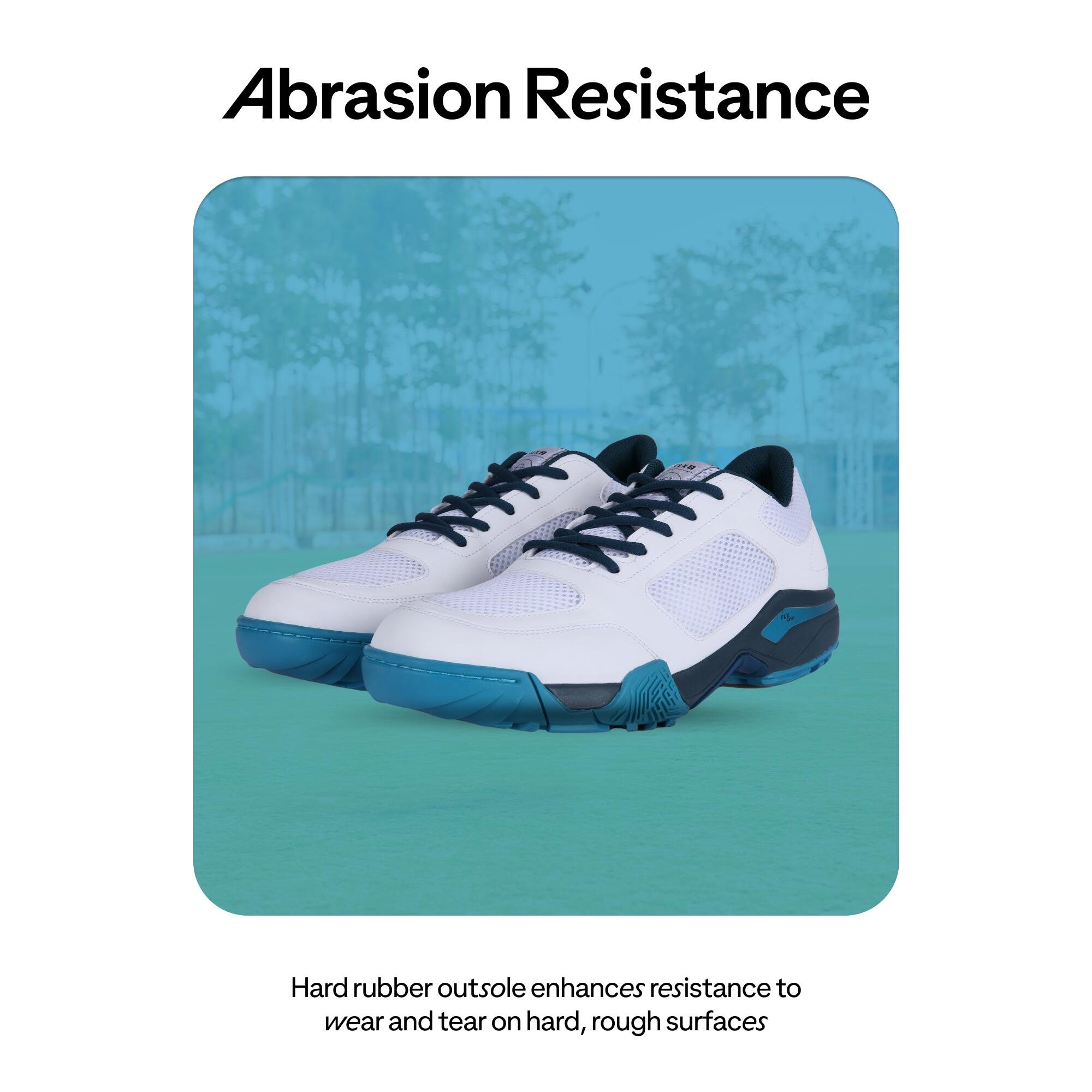 Adult Cricket Shoe CS 500 Durable & Supportive White Turquoise